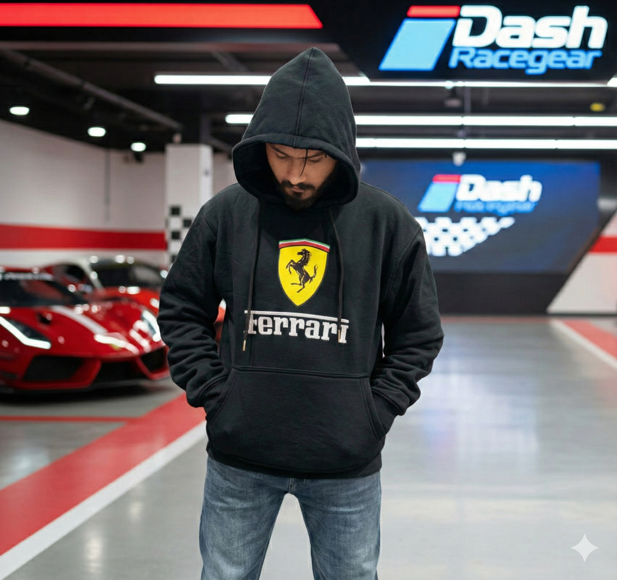 Ferrari Red 480 GSM Cotton Hoodie – Limited Edition