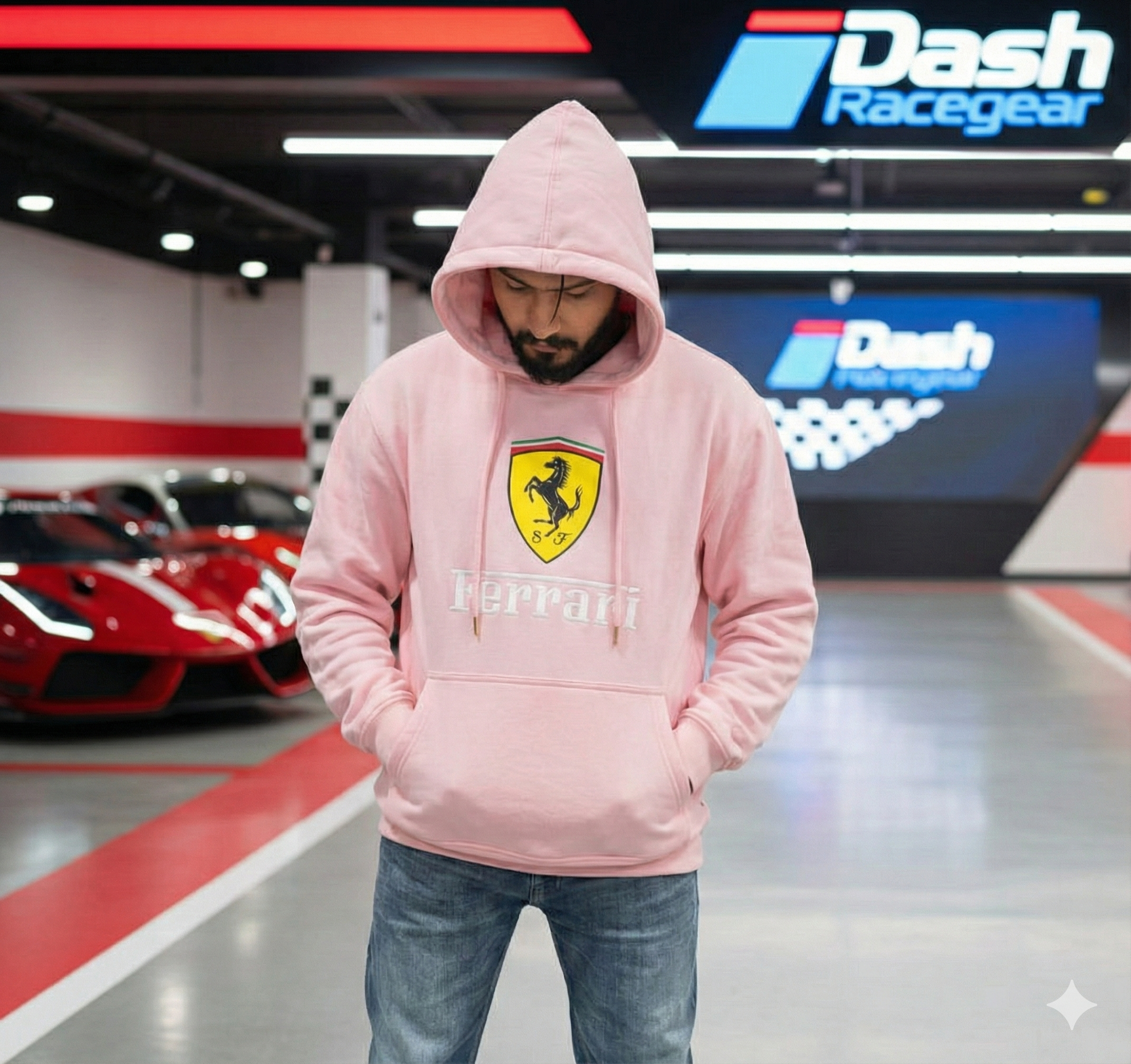 Ferrari Red 480 GSM Cotton Hoodie – Limited Edition