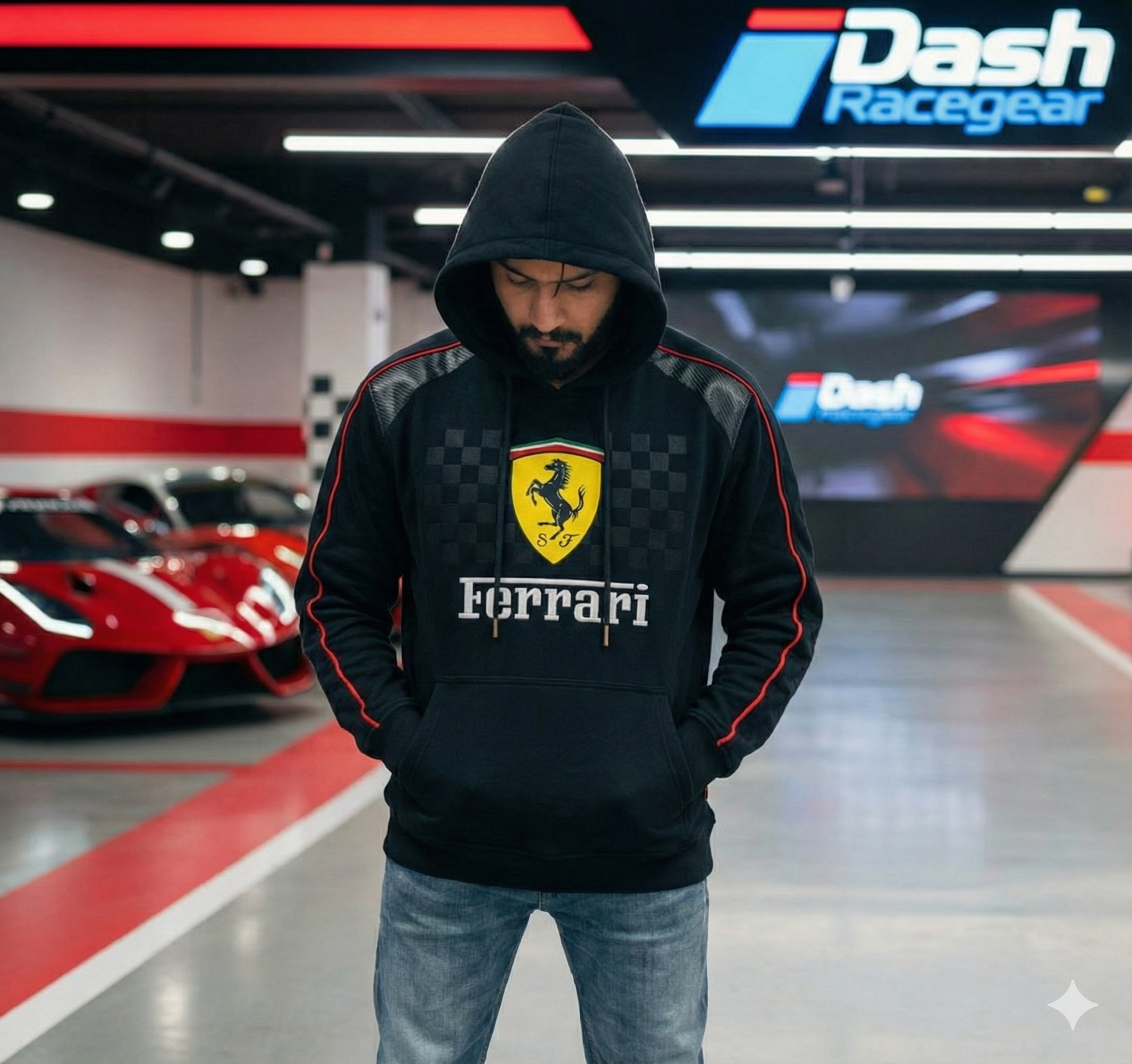 Ferrari Red 480 GSM Cotton Hoodie – Limited Edition