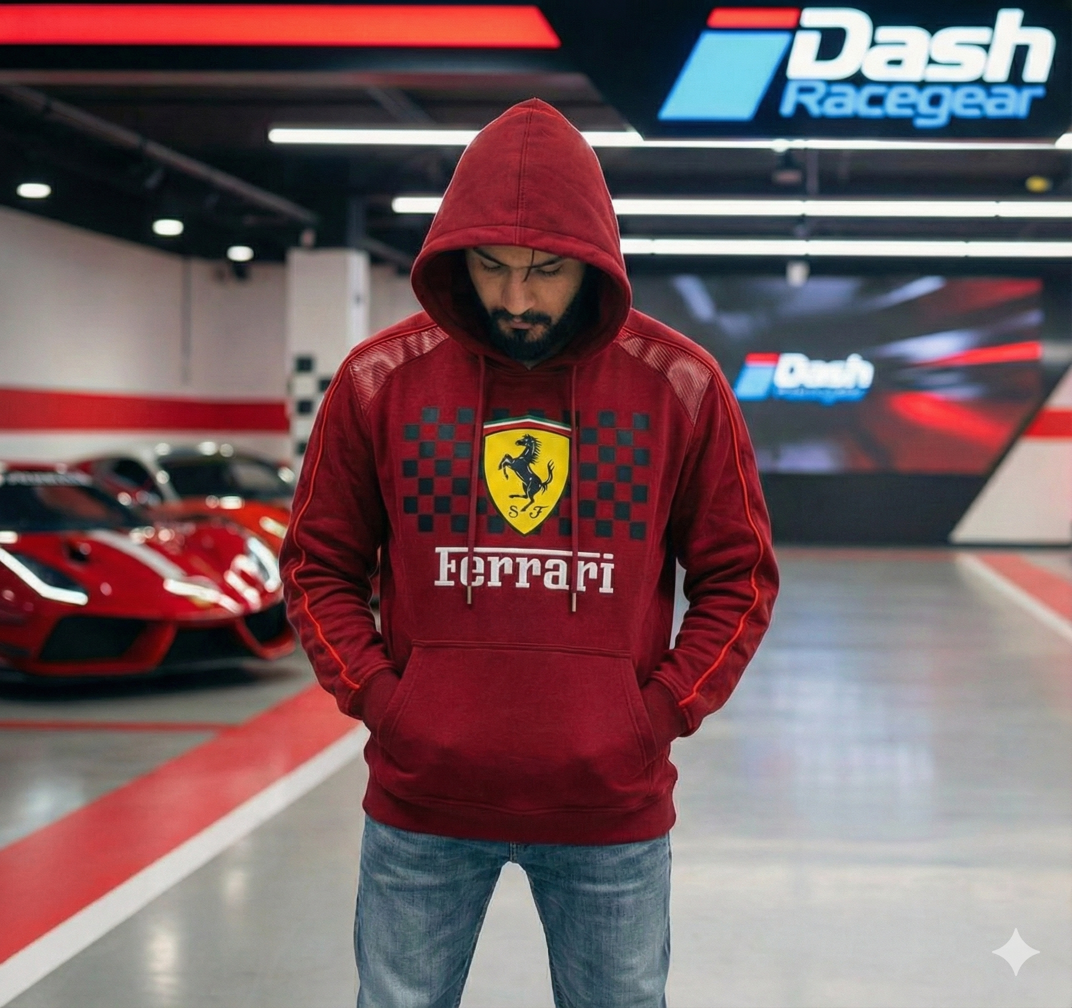 Ferrari Red 480 GSM Cotton Hoodie – Limited Edition