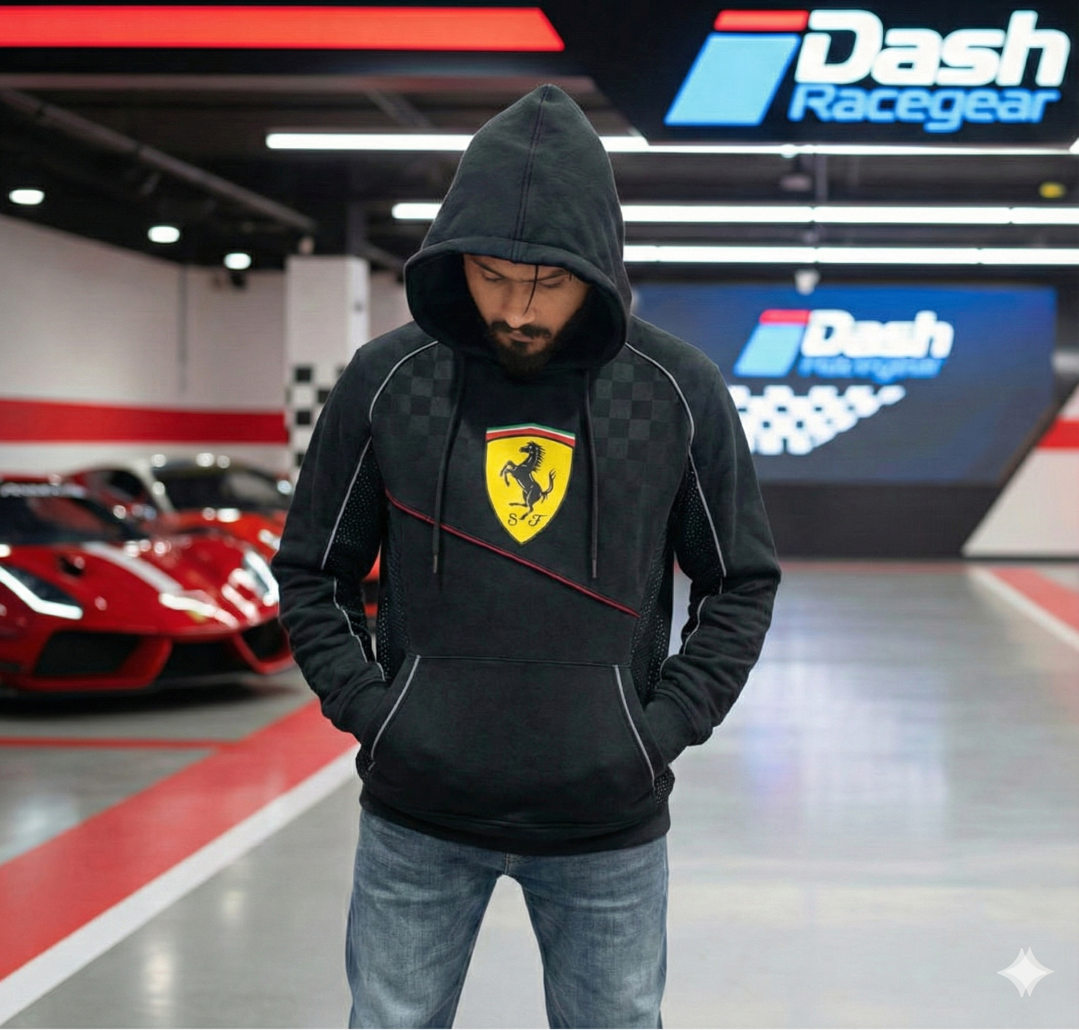 Ferrari Red 480 GSM Cotton Hoodie – Limited Edition