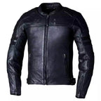 IOM TT HILLBERRY 2 CE MENS LEATHER JACKET BLACK