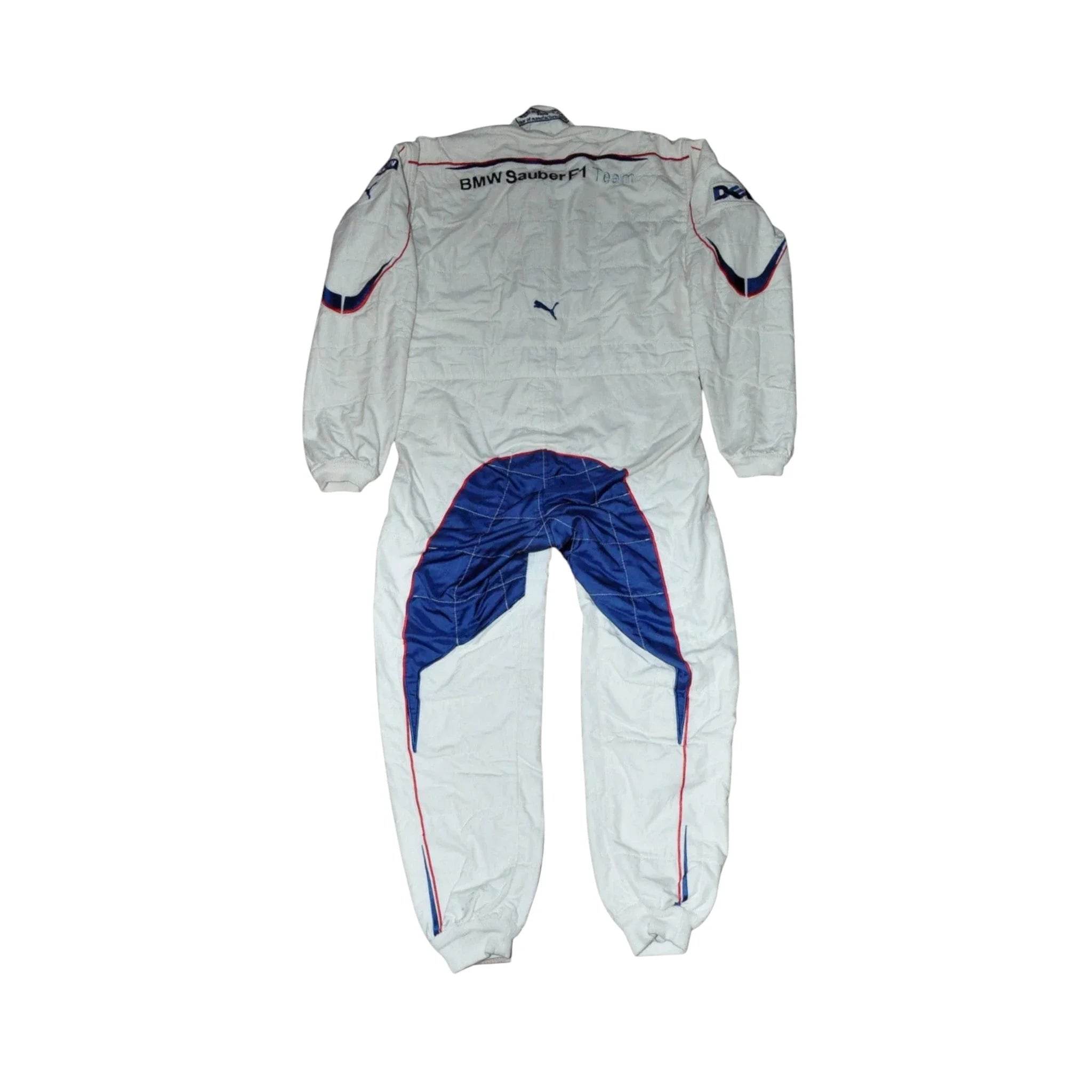 JACQUES VILLENEUVE USED & SIGNED BMW SAUBER 2006 Bahrain GP F1 Race SUIT - Dash Racegear Store