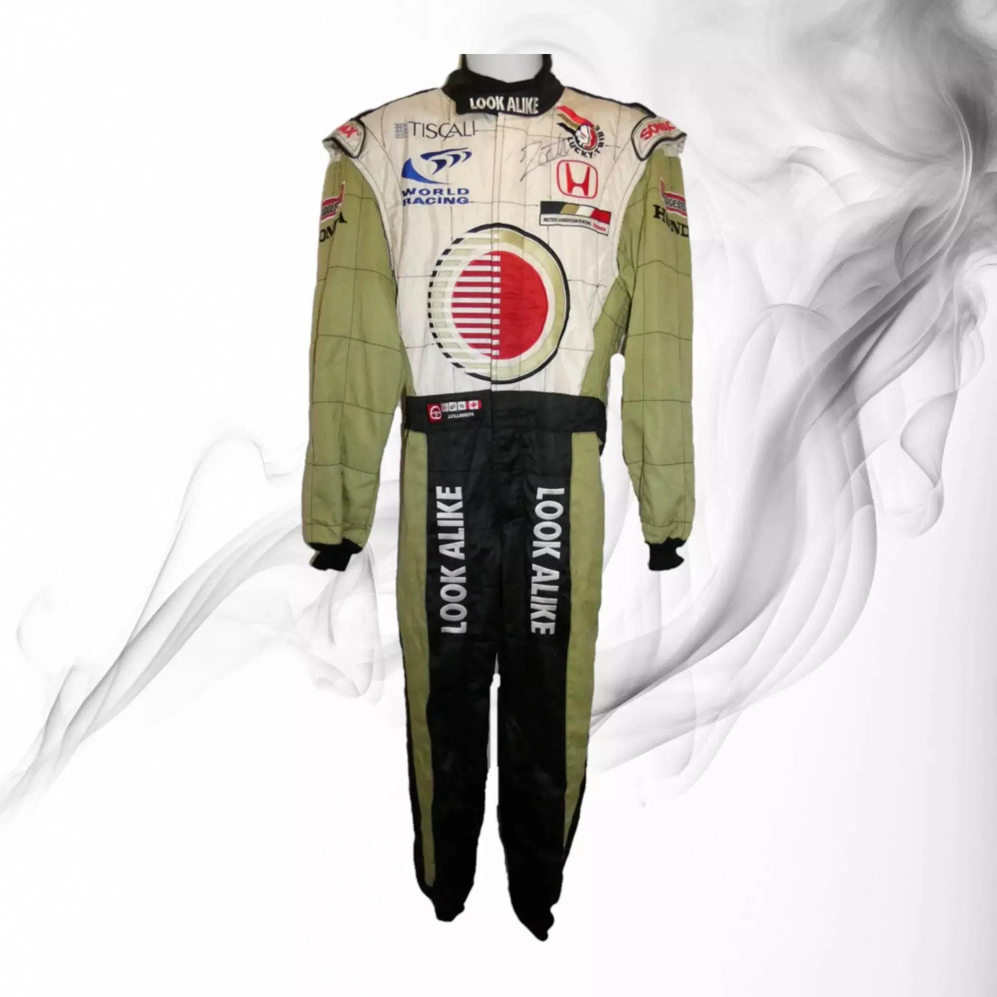Jacques Villeneuve signed BAR Honda 2001 race suit - Dash Racegear Store