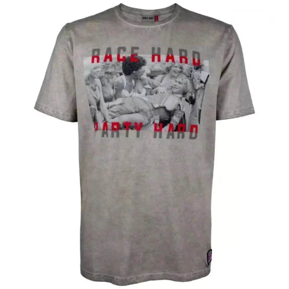 James Hunt T-Shirt Race Hard Party Hard - Dash Racegear Store