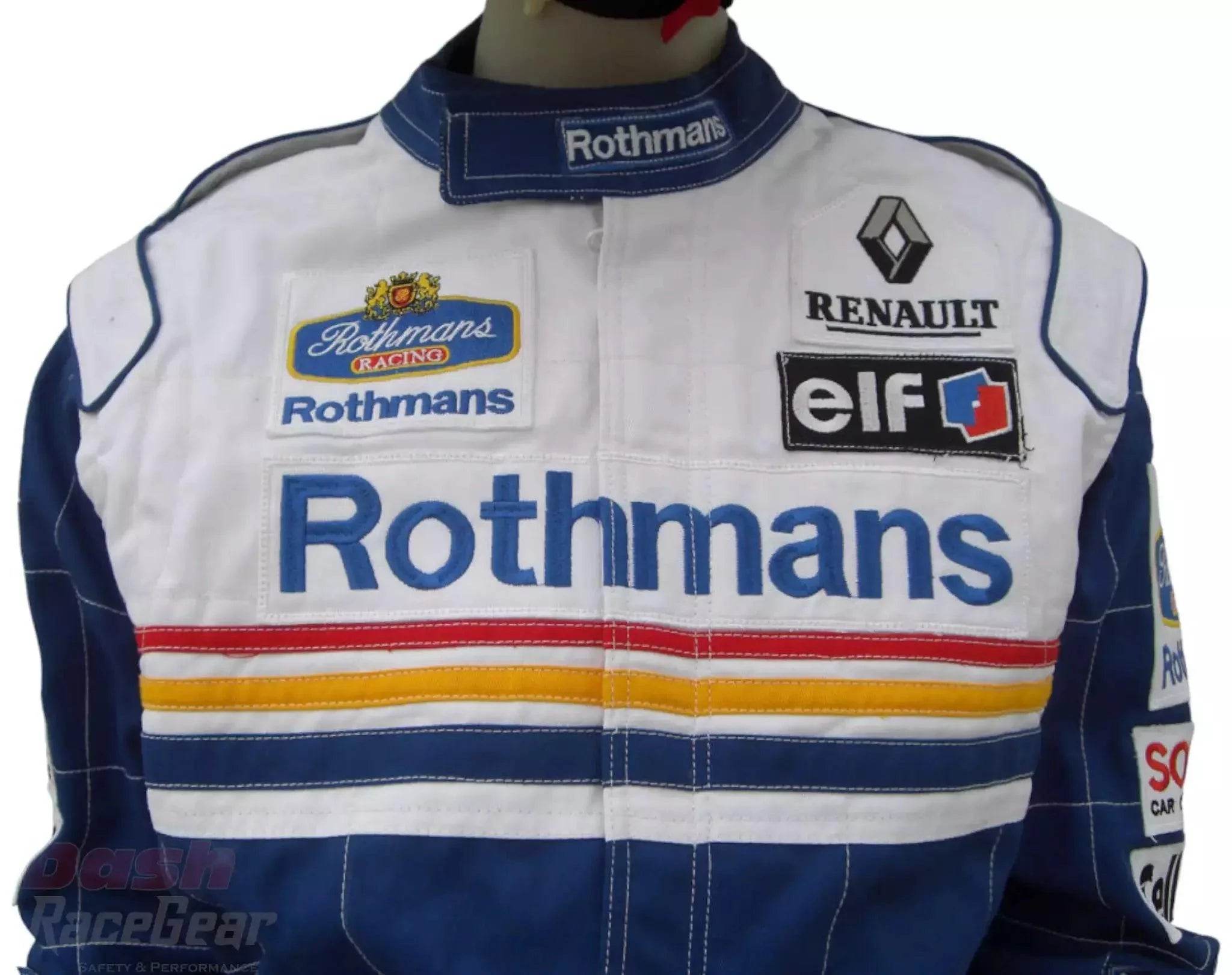 Jaques Villeneuve 1997 Replica F1 Embroidered Racing suit / Williams F1 - Dash Racegear Store