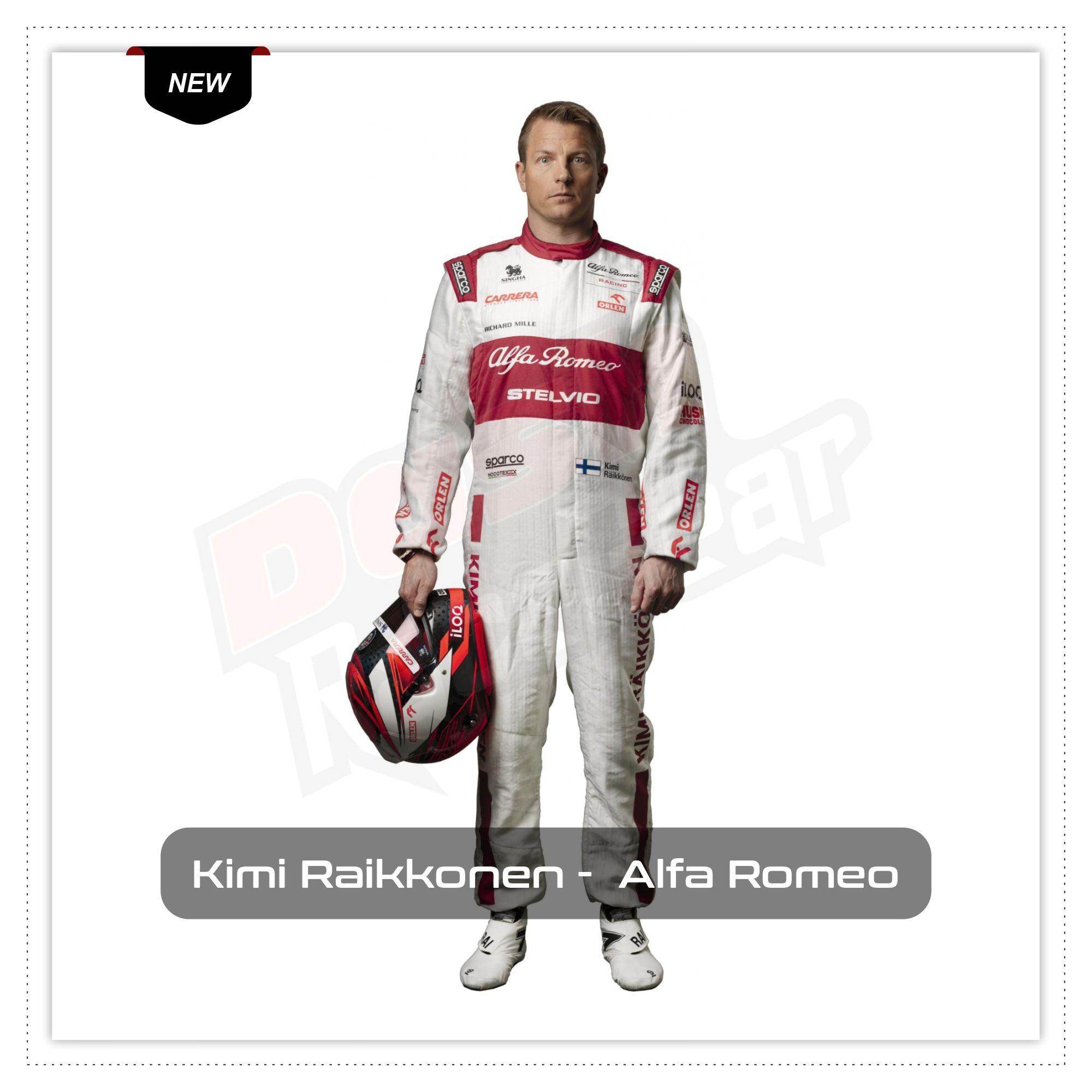 Kimi Raikkonen Alfa Romeo 2020 Race suit - Dash Racegear Store