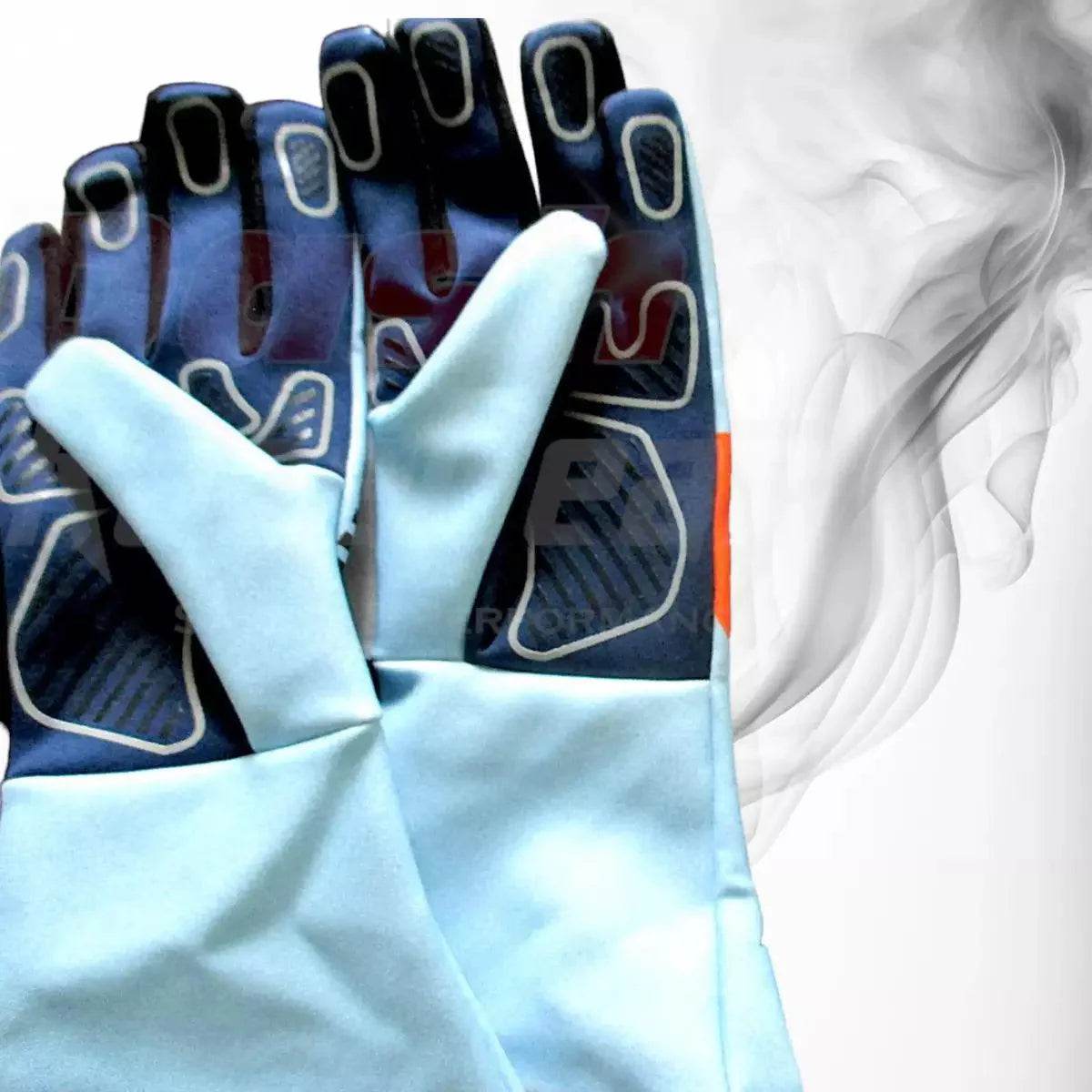 LANDO NORRIS MCLAREN RARE SPECIAL EDITION GULF F1 GLOVES - Dash Racegear Store