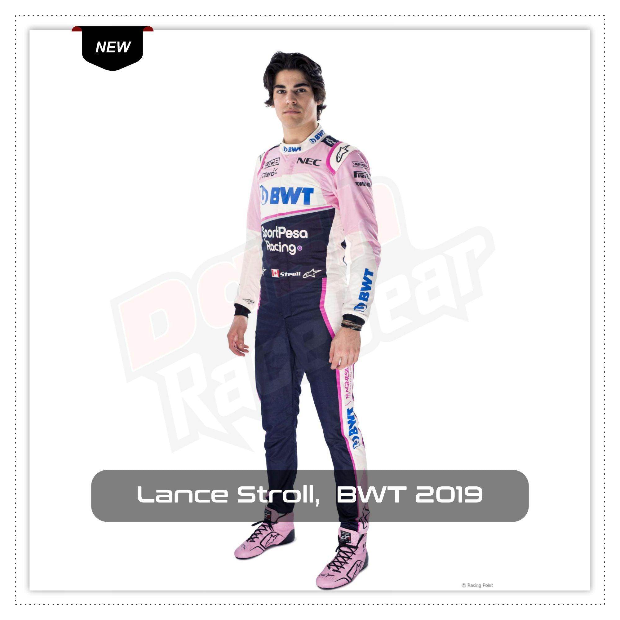 Lance Stroll Racing Point, 2019 Race Suit BWT KIDS - Dash Racegear Store