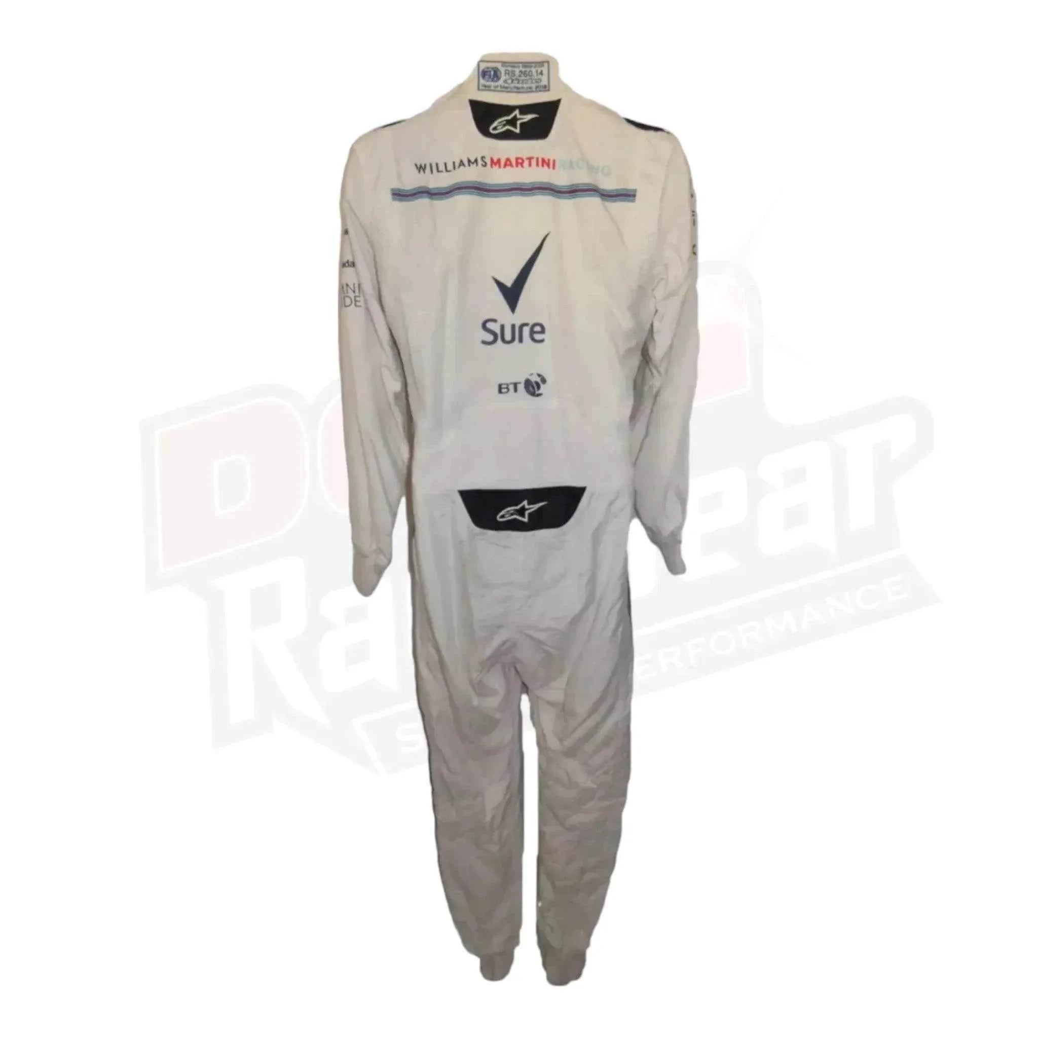 Lance Stroll Signed 2018 Williams Martini Race suit KIDS
