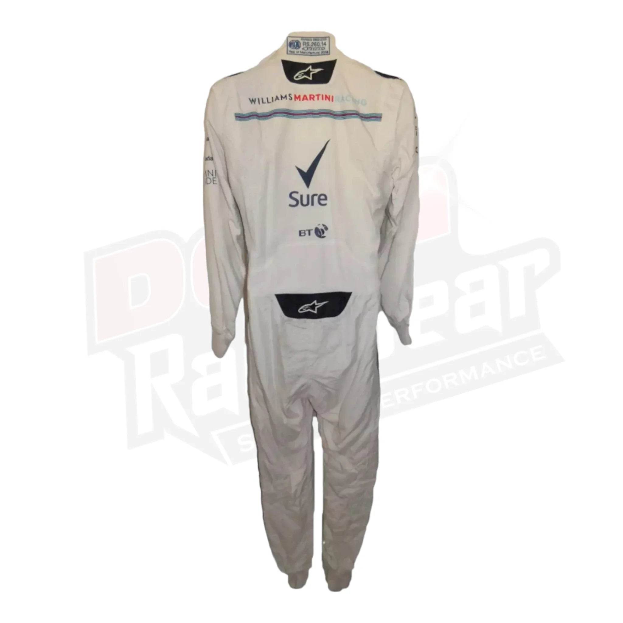 Lance Stroll Signed 2018 Williams Martini Race suit - Dash Racegear Store