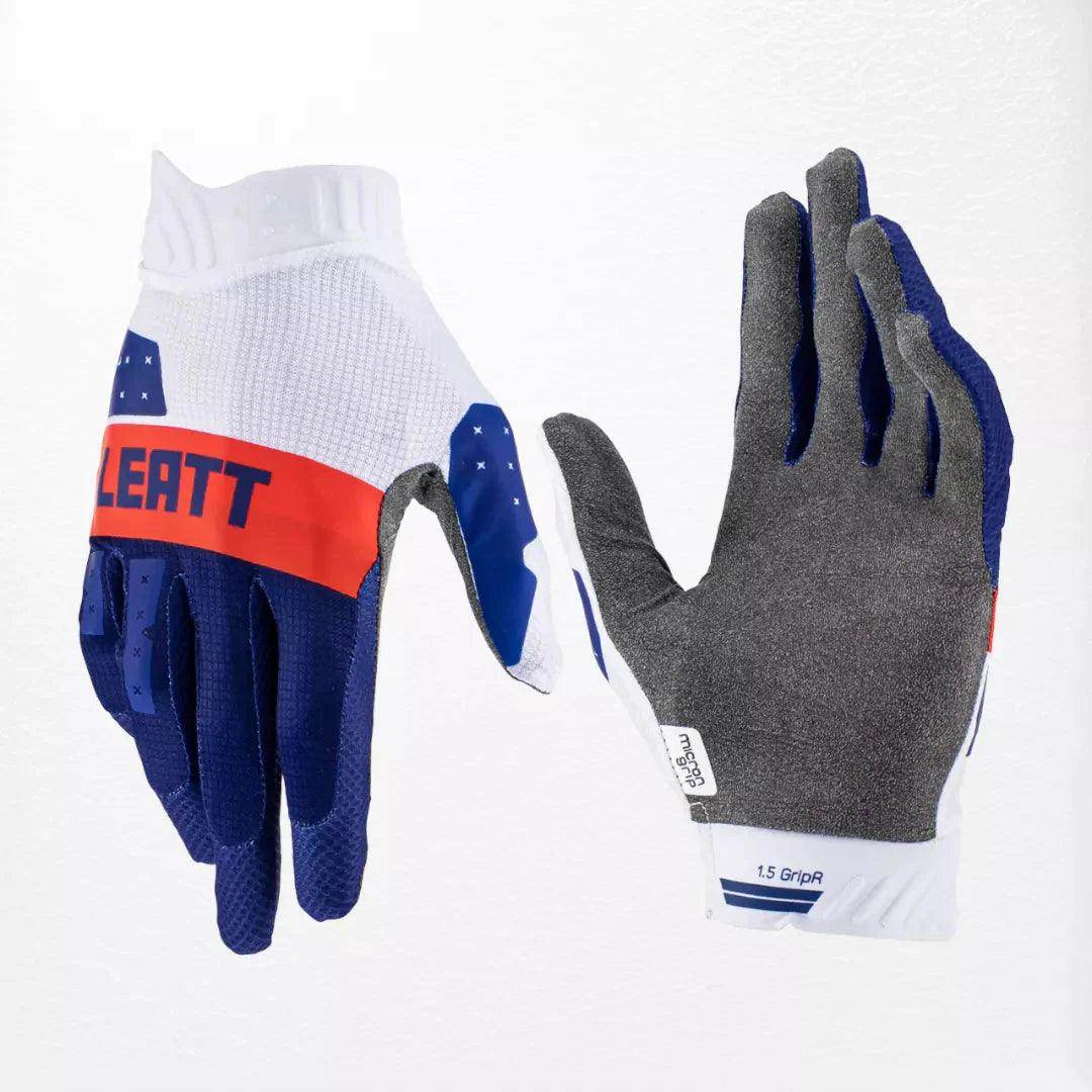 Leatt Moto 1.5 GripR MX Gloves Royal - Dash Racegear Store