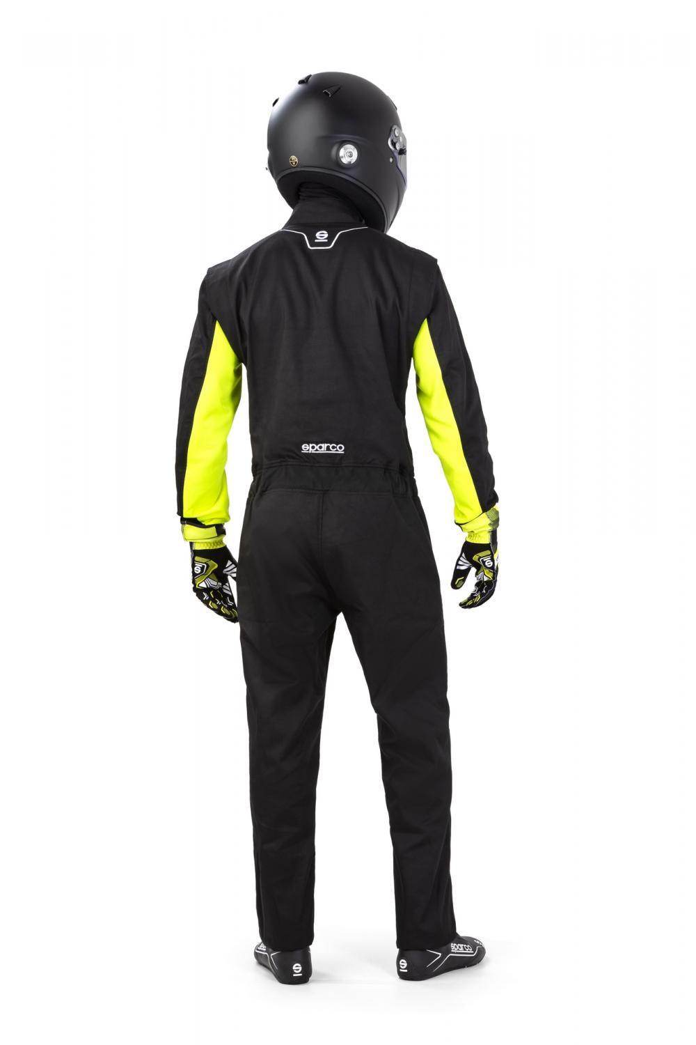 Leisure Karting Suit Sparco Rookie Black/Yellow - Dash Racegear Store