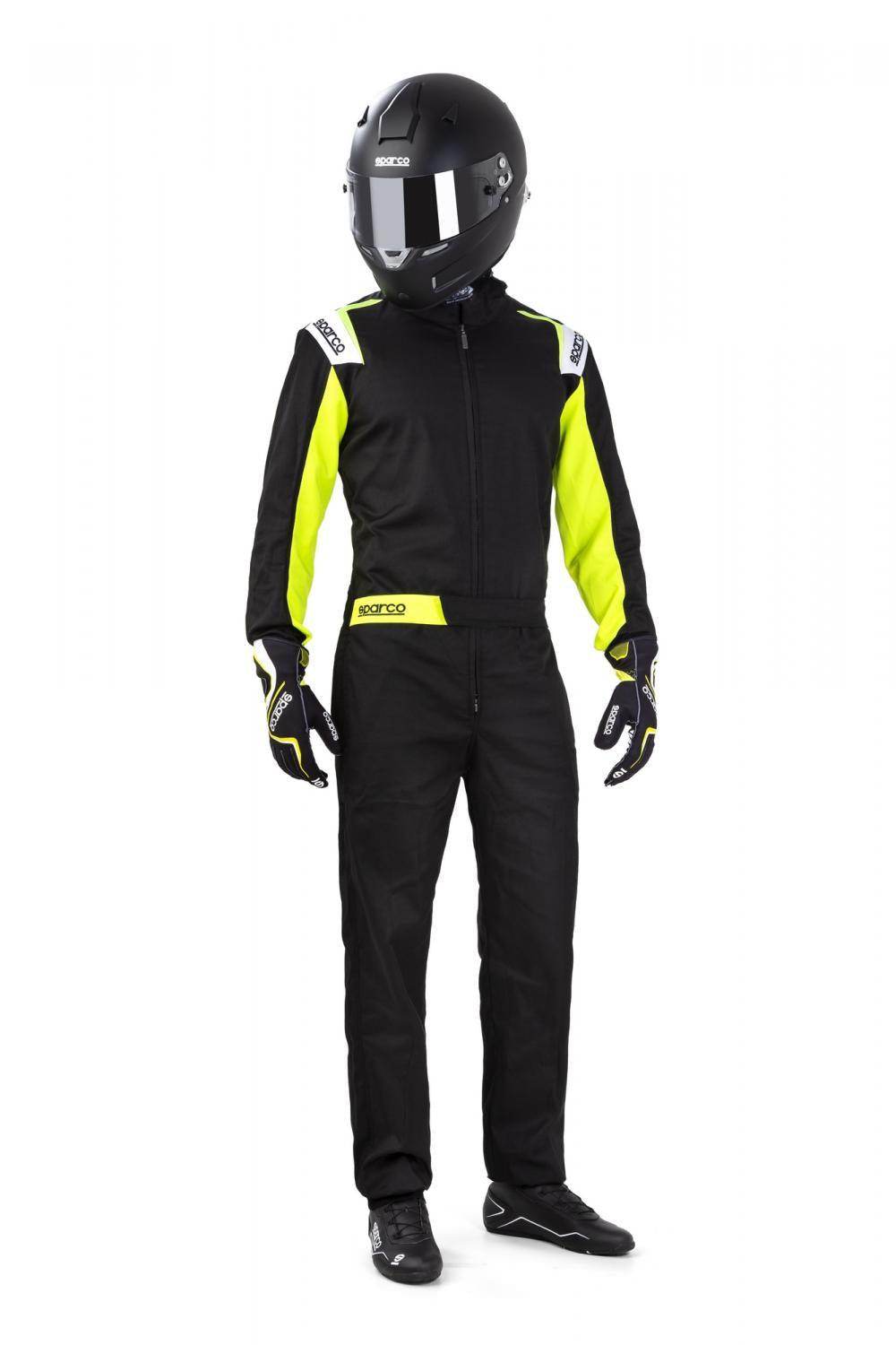 Leisure Karting Suit Sparco Rookie Black/Yellow - Dash Racegear Store