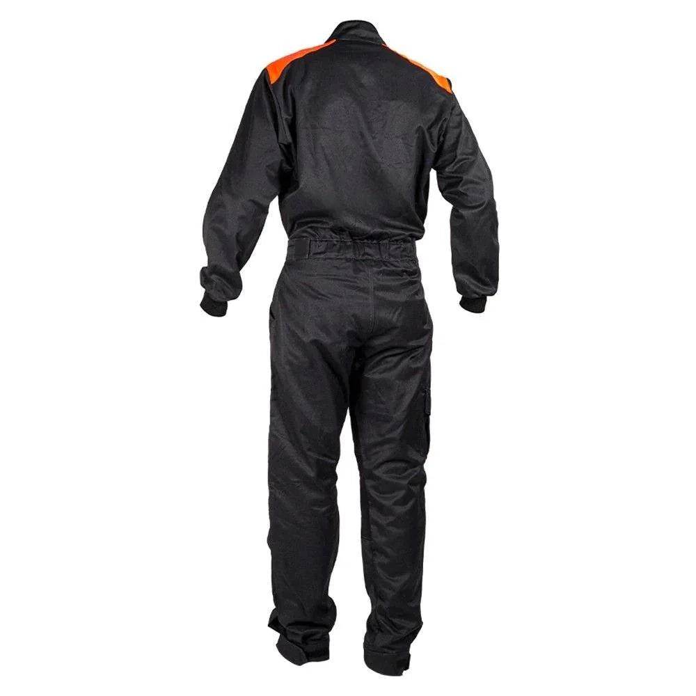 MECHANIC SUIT BLACK-FLUOR RED - Dash Racegear Store