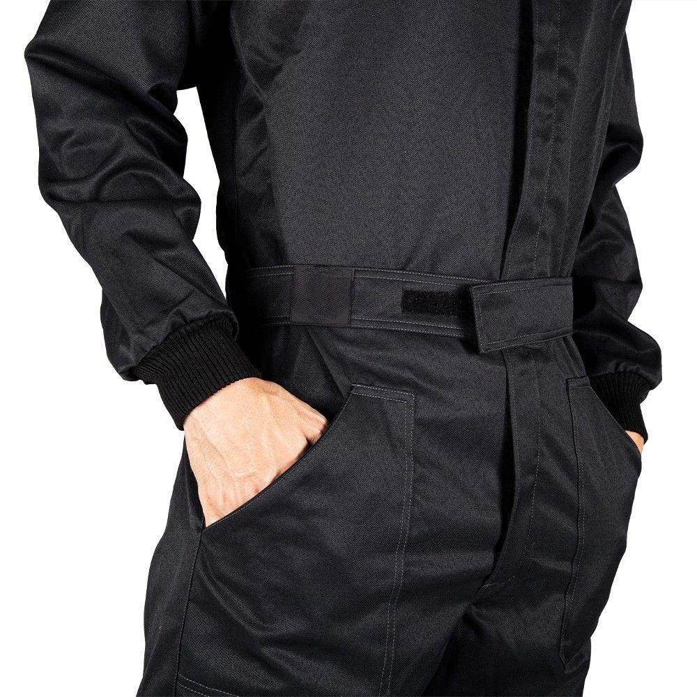 MECHANIC SUIT BLACK-FLUOR RED - Dash Racegear Store