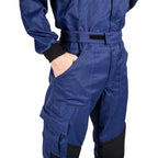 MECHANIC SUIT NAVY-FLUOR YELLOW