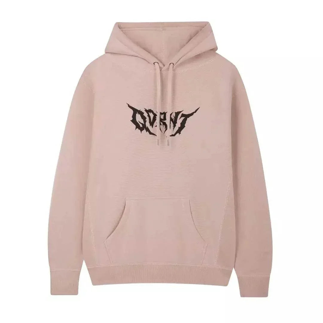 METAL DUSTY PINK HOODIE xxl-large