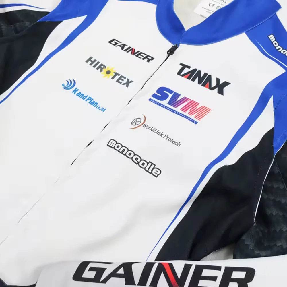 Marina Unik Carbon Blue Custom Kart Suits - Dash Racegear Store