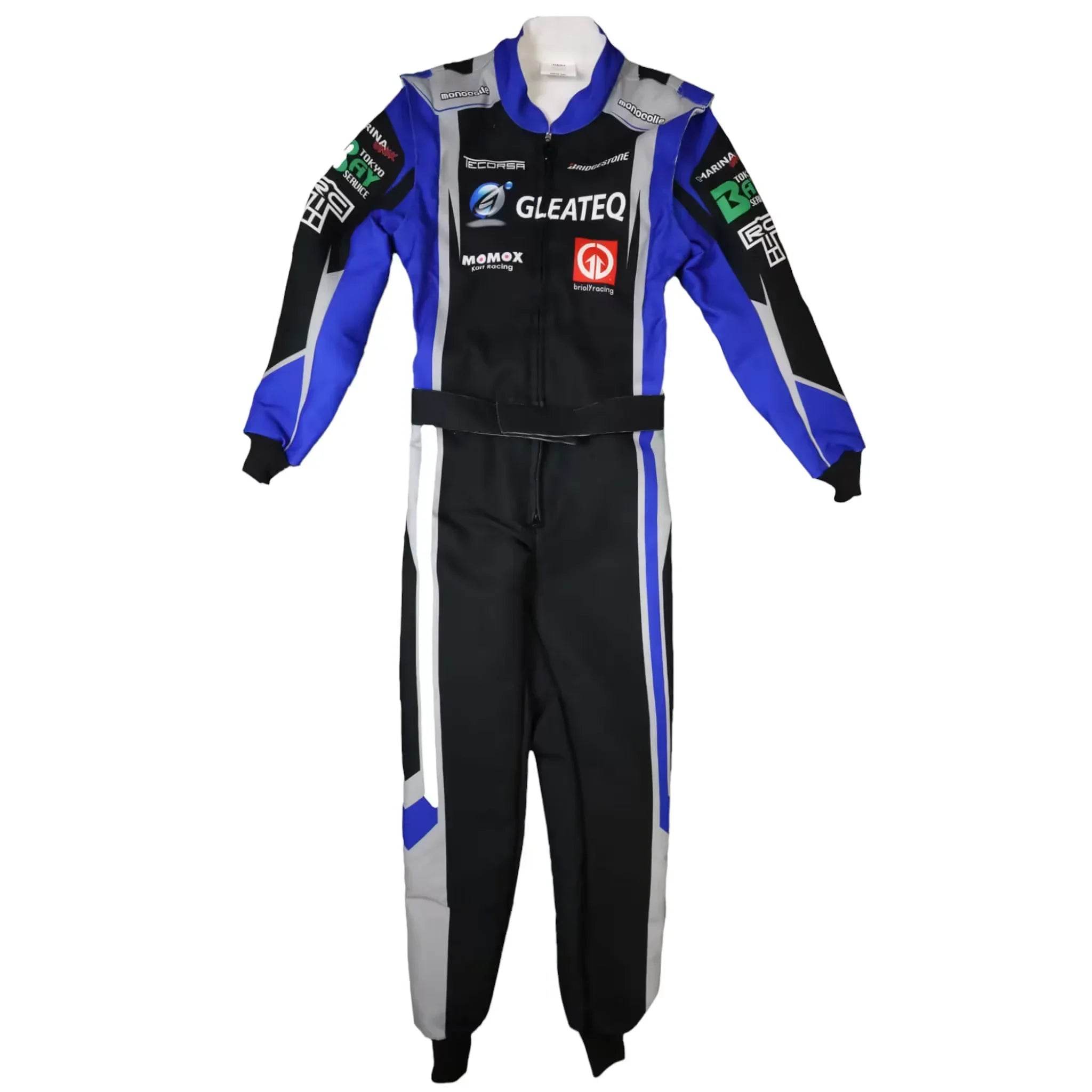 Marina Unik GLEATEQ Black Kart Racing Suits - Dash Racegear Store