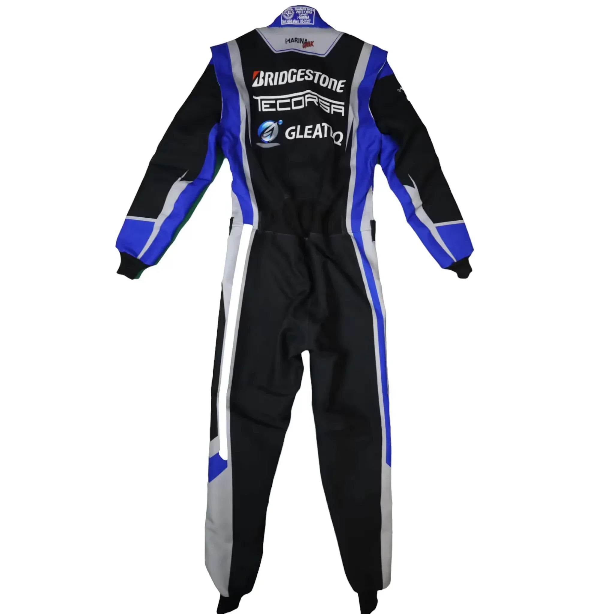Marina Unik GLEATEQ Black Kart Racing Suits - Dash Racegear Store