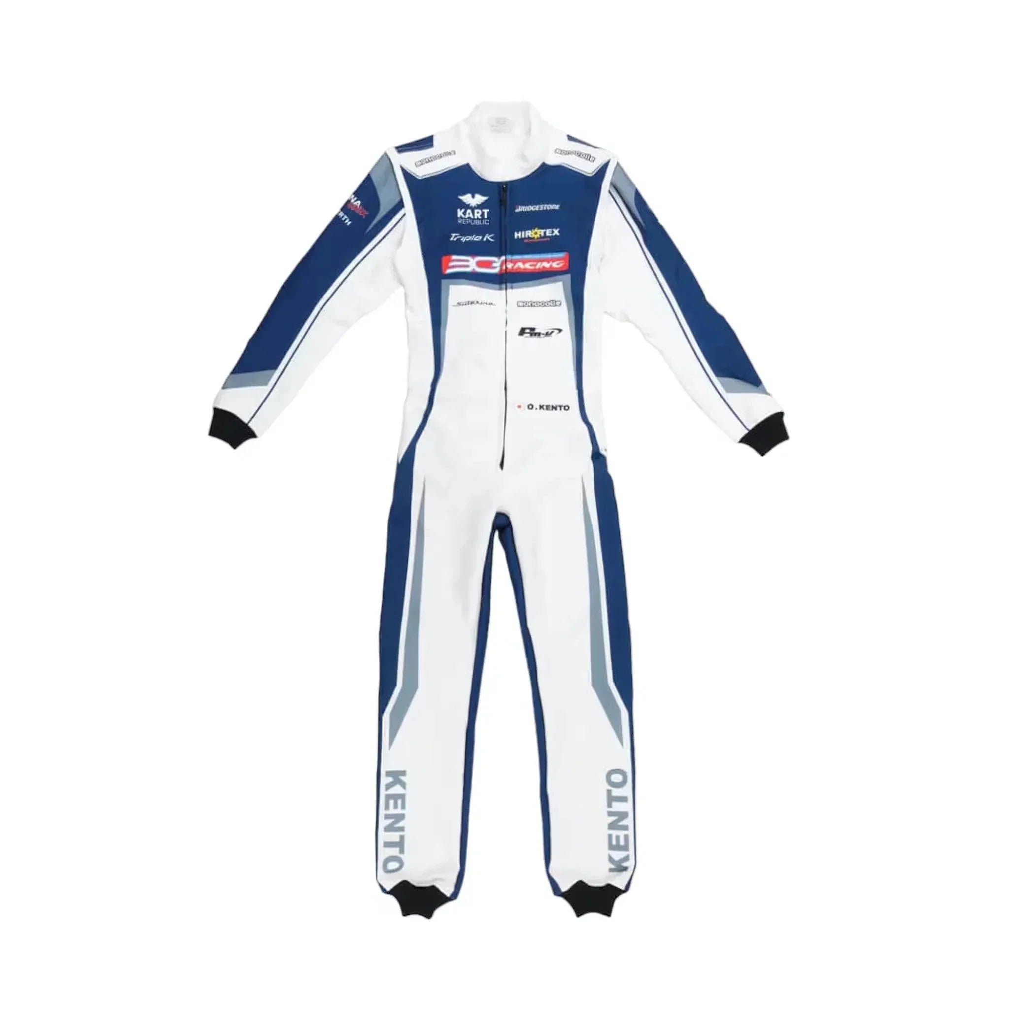 Marina Unik Kento White Racing Kart Suits