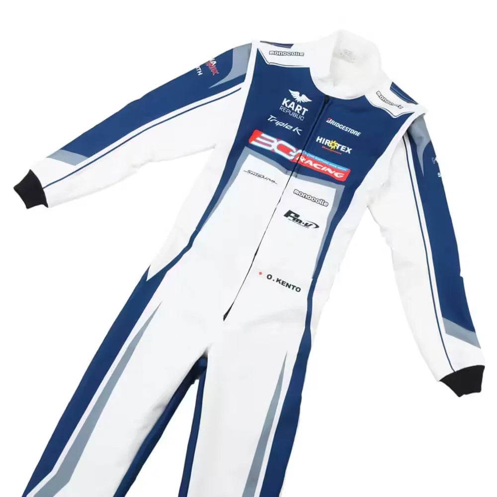 Marina Unik Kento White Racing Kart Suits - Dash Racegear Store