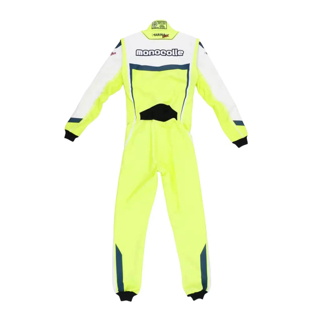 Marina Unik Lime Yellow Racing Kart Suits