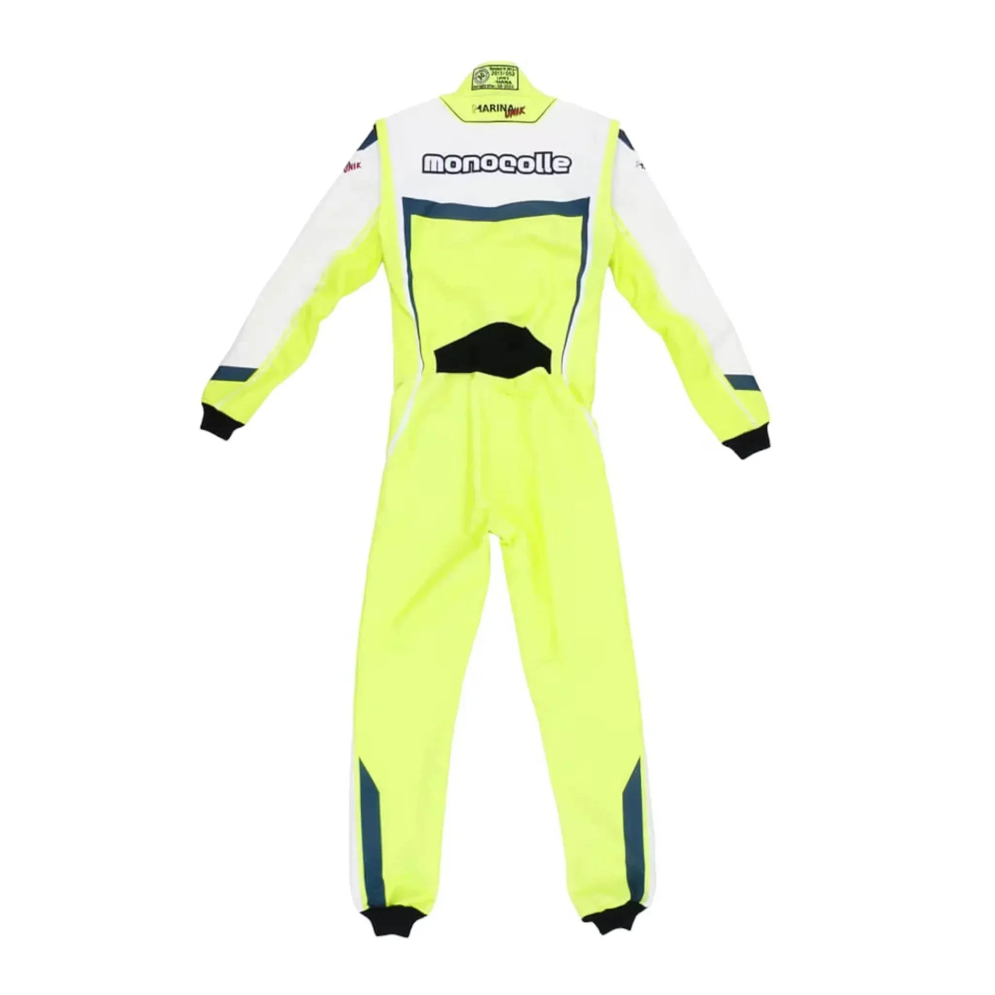 Marina Unik Lime Yellow Racing Kart Suits