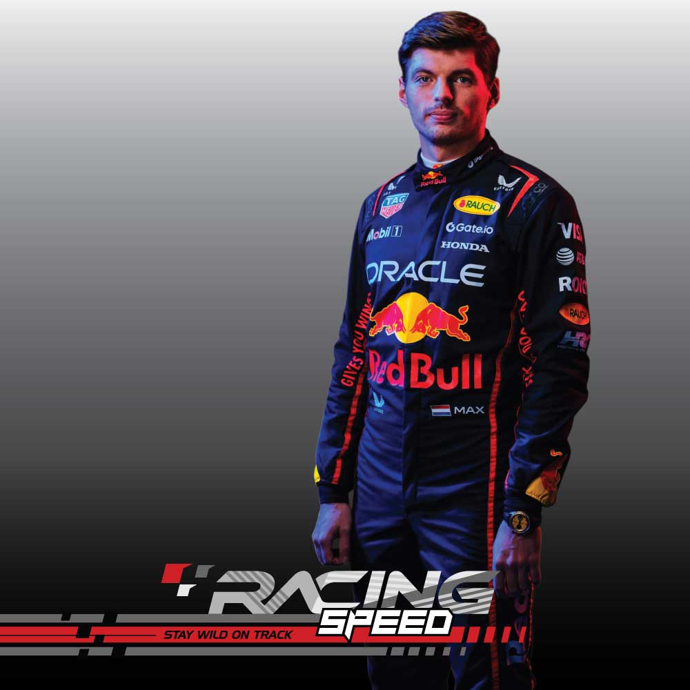 Max Verstappen 2025 Oracle Red Bull F1 Team Race Suit