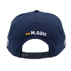 Maximilian Götz Cap Sponsor Flat Brim navy