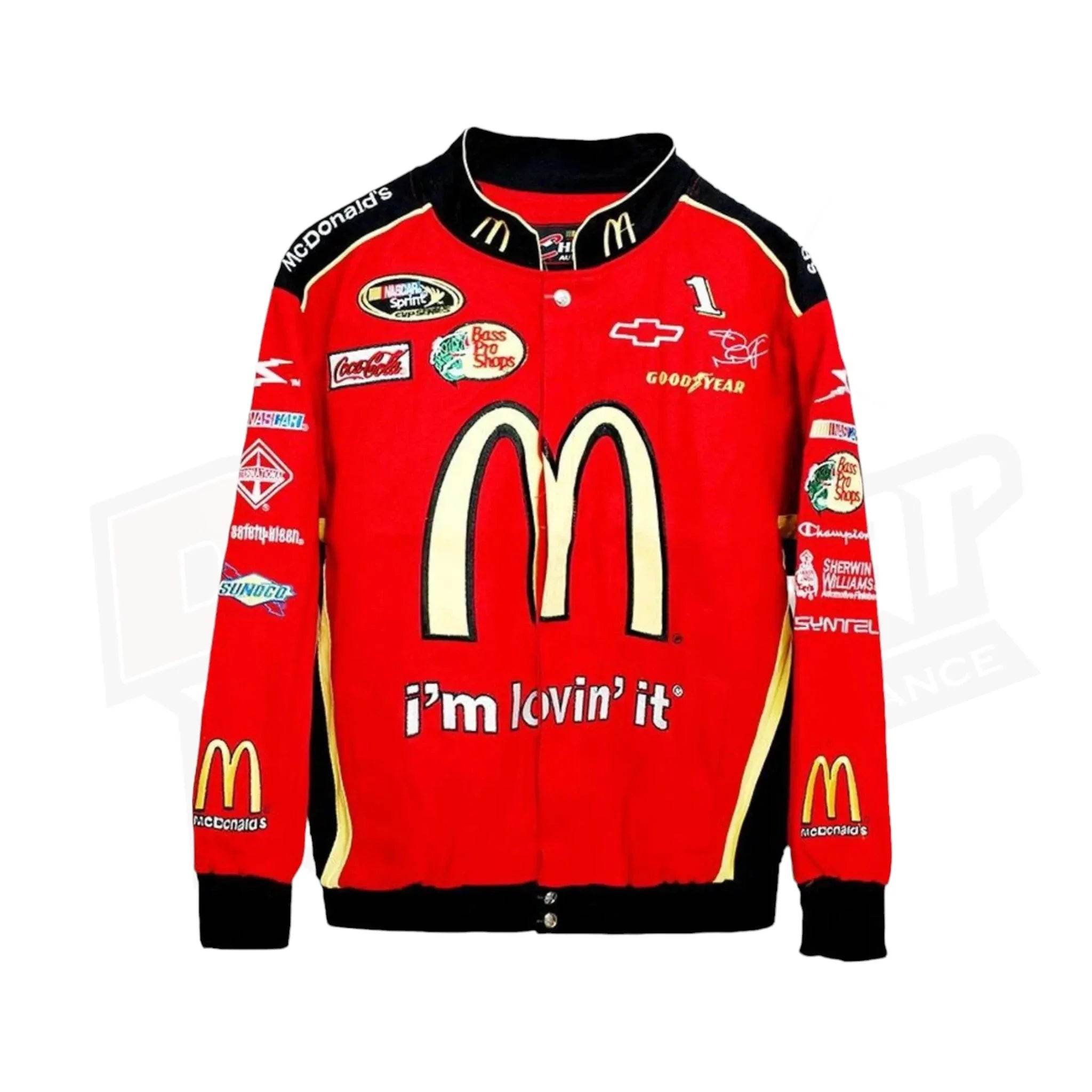 McDonald's Vintage Racing Embroidered Performance F1 Bomber Jacket - Dash Racegear Store