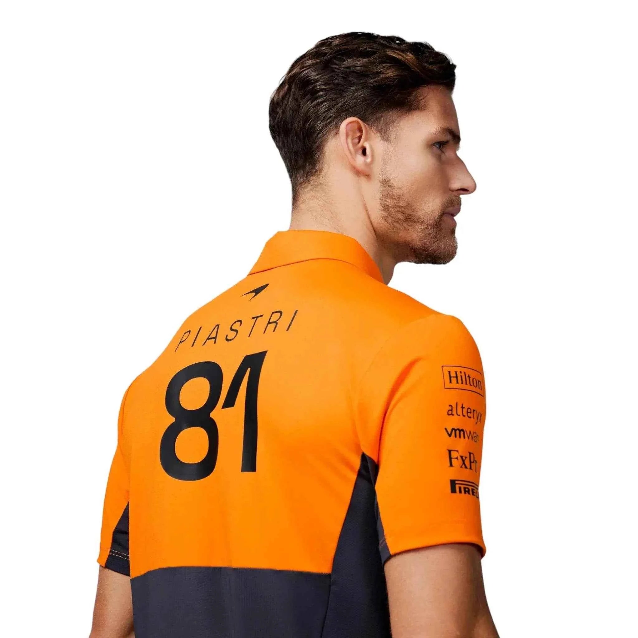 Mens Official Teamwear Polo Shirt Oscar Piastri Formula 1