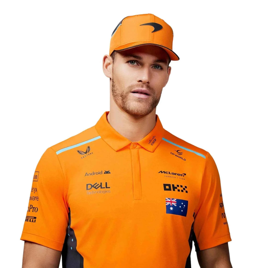 Mens Official Teamwear Polo Shirt Oscar Piastri Formula 1