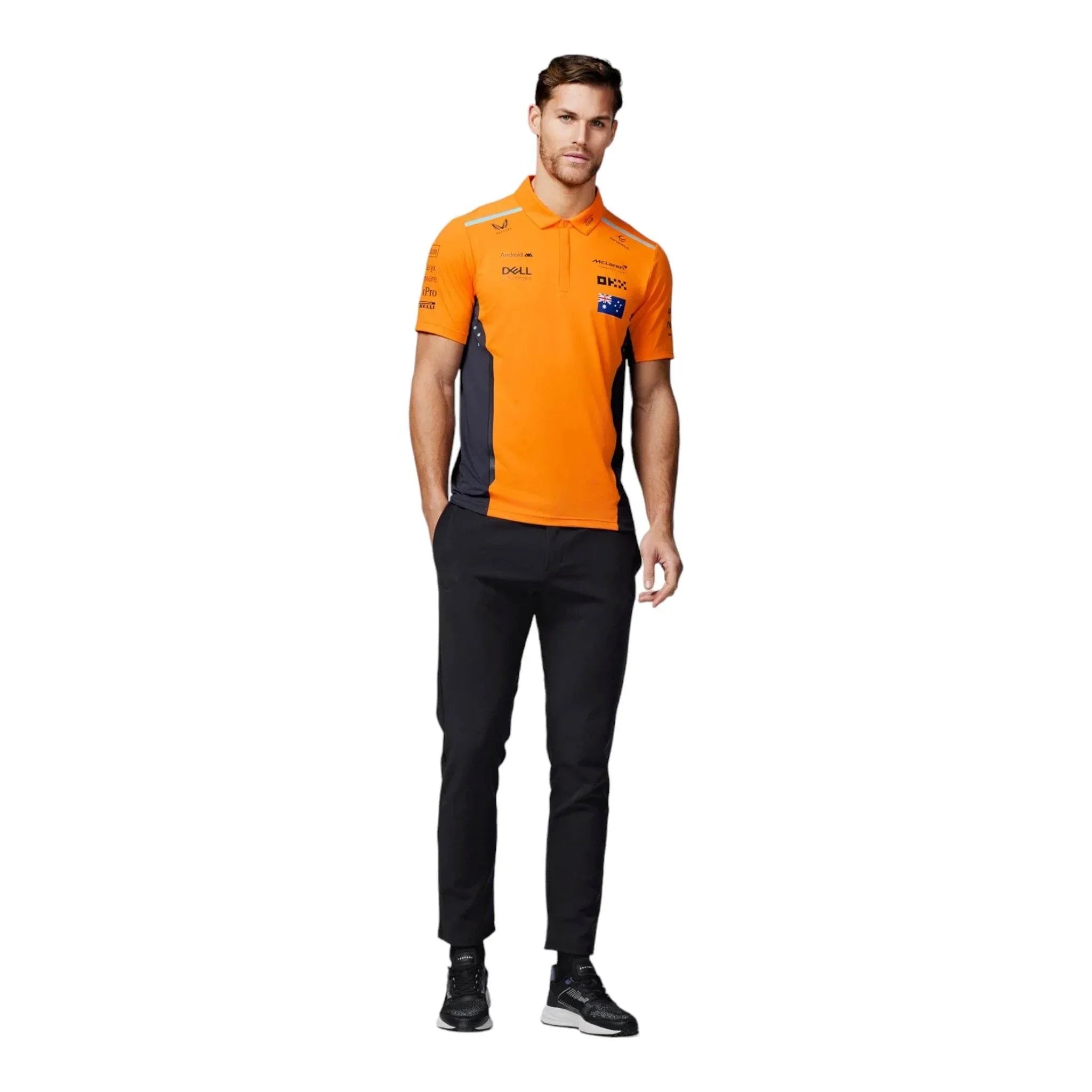 Mens Official Teamwear Polo Shirt Oscar Piastri Formula 1