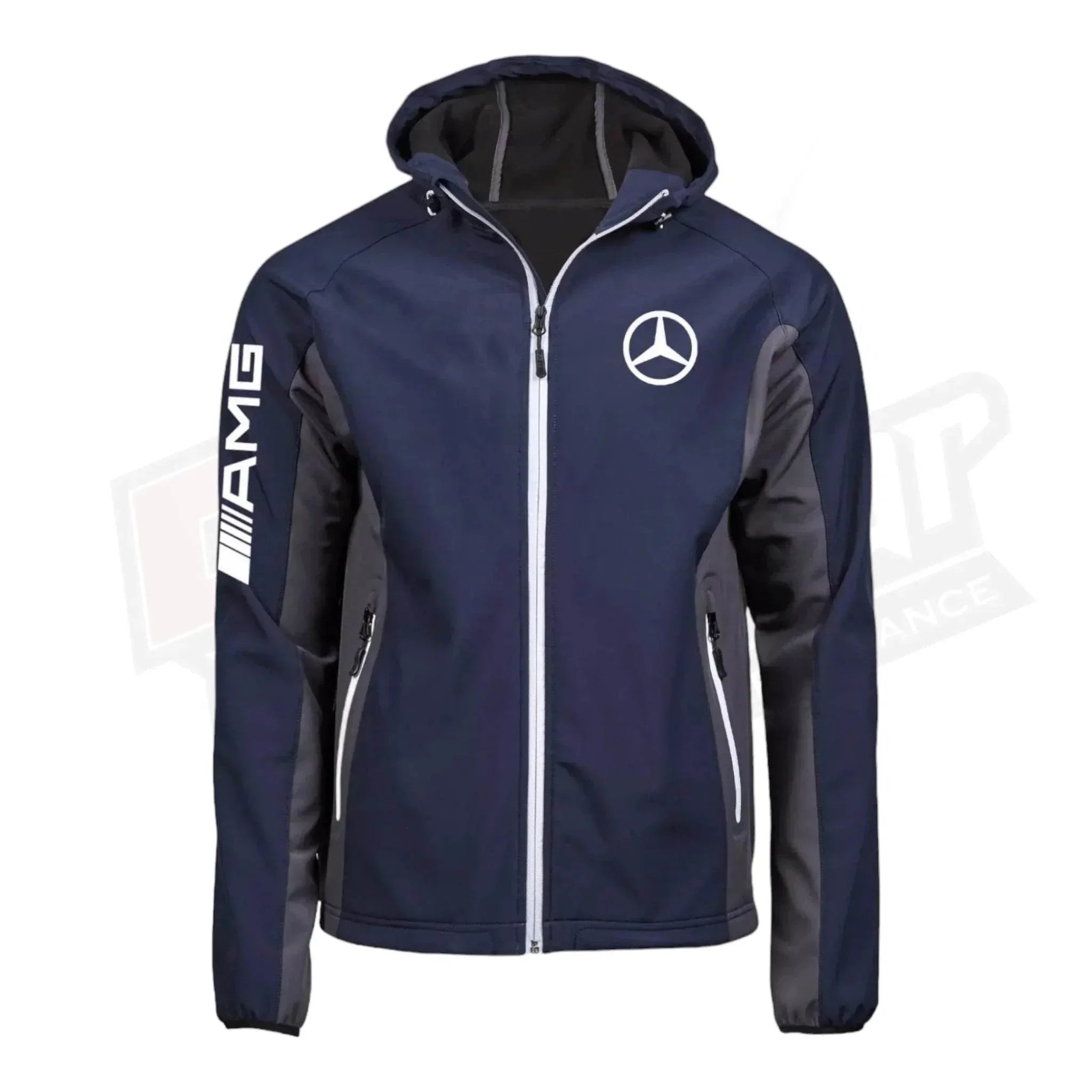 Mercedes AMG SoftShell Racing Jacket With Hoodie