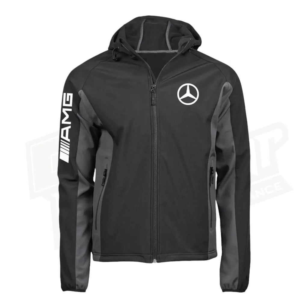 Mercedes AMG SoftShell Racing Jacket With Hoodie