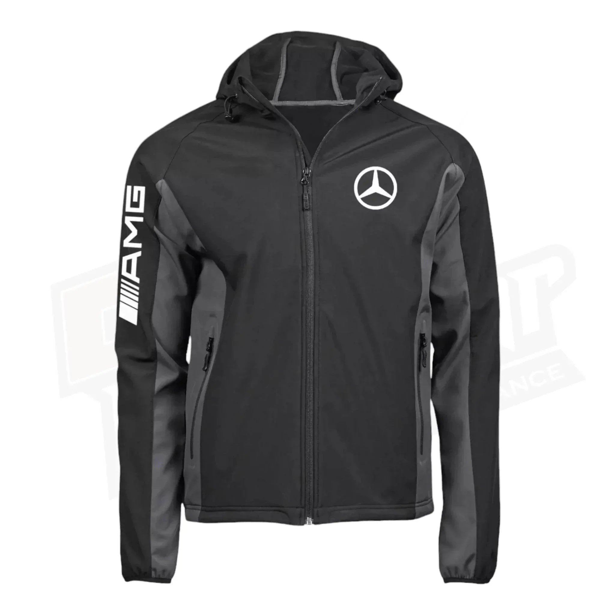 Mercedes AMG SoftShell Racing Jacket With Hoodie