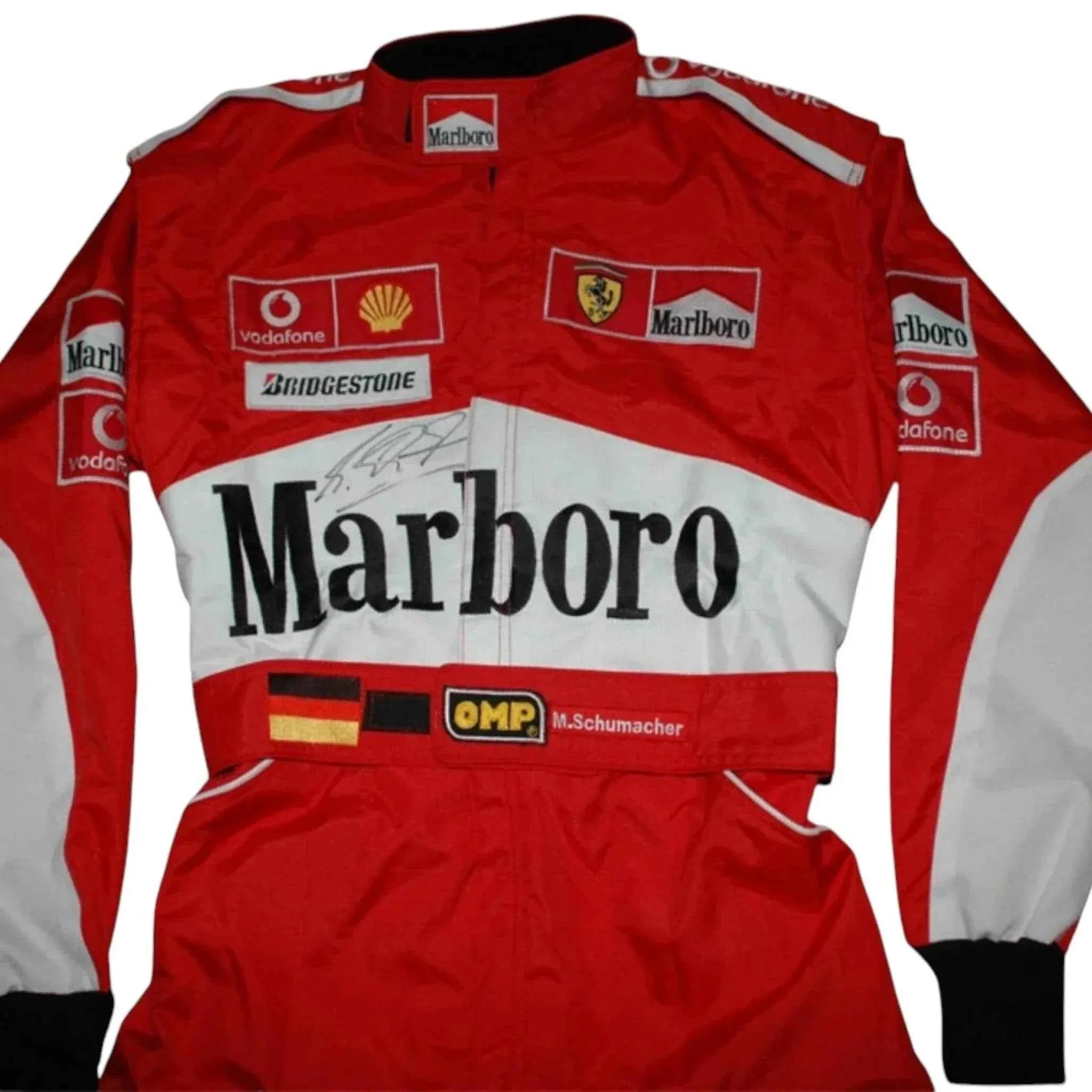 Michael Schumacher SIGNED Ferrari 2004 F1 REPLICA Race SUIT