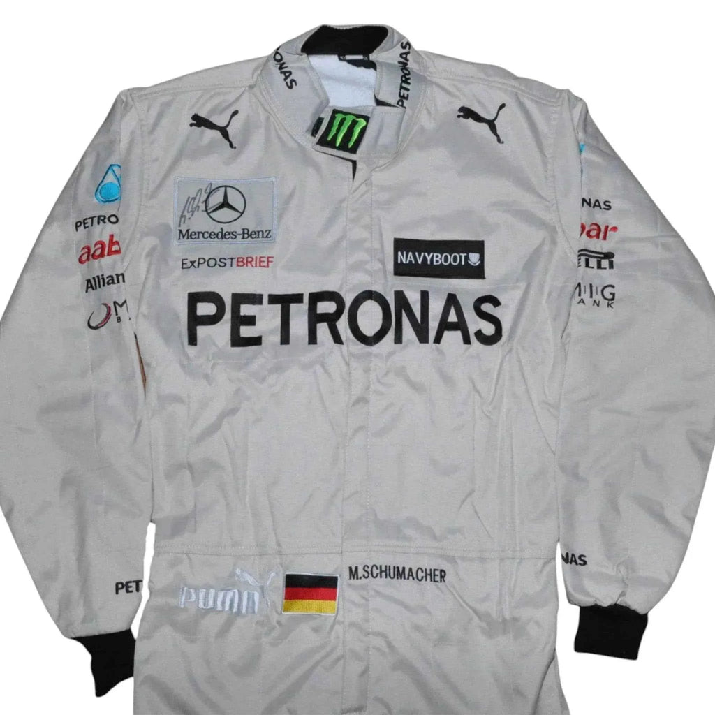 Michael Schumacher SIGNED Mercedes 2012 F1 REPLICA Race SUIT