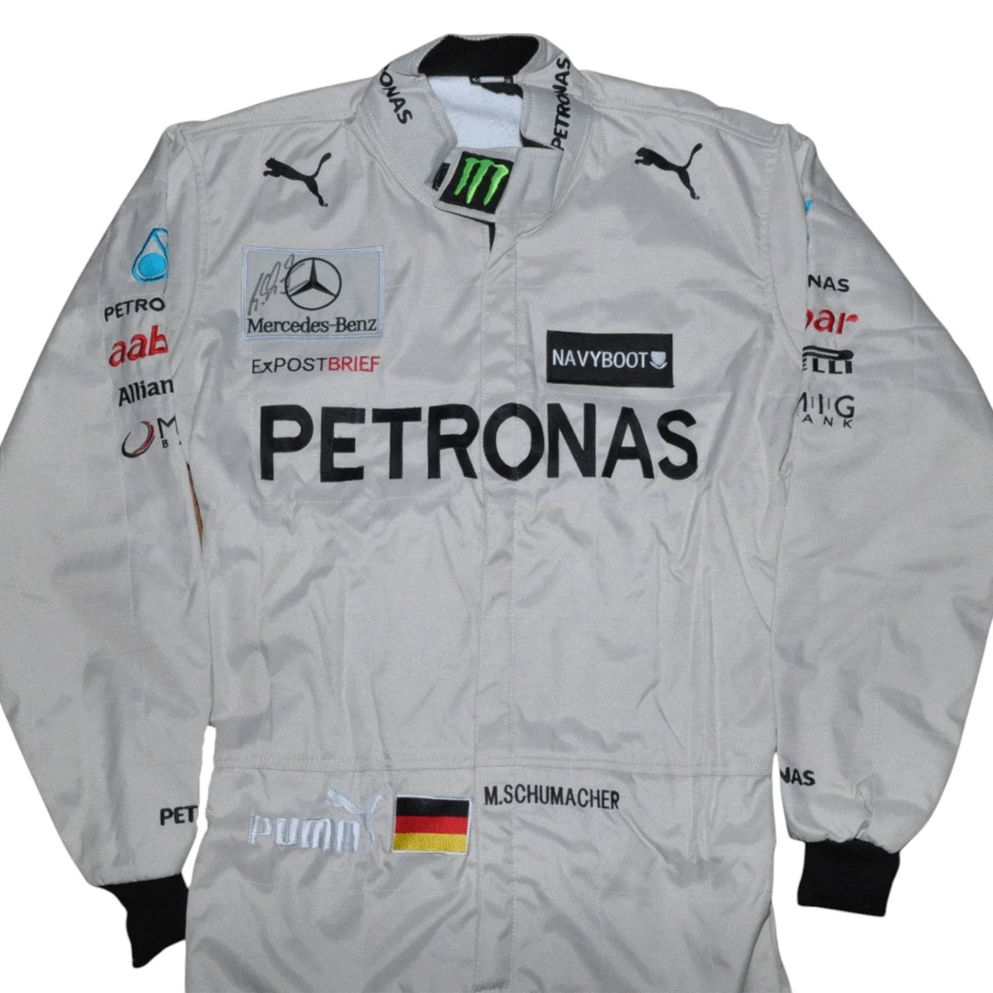 Michael Schumacher SIGNED Mercedes 2012 F1 REPLICA Race SUIT - Dash Racegear Store