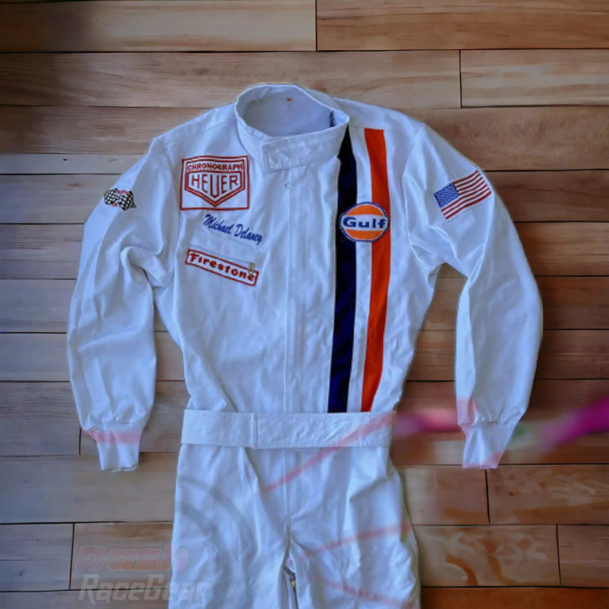Michael Delaney Steve McQueen 1971 "LeMans" MOVIE Racing Suit - Dash Racegear Store