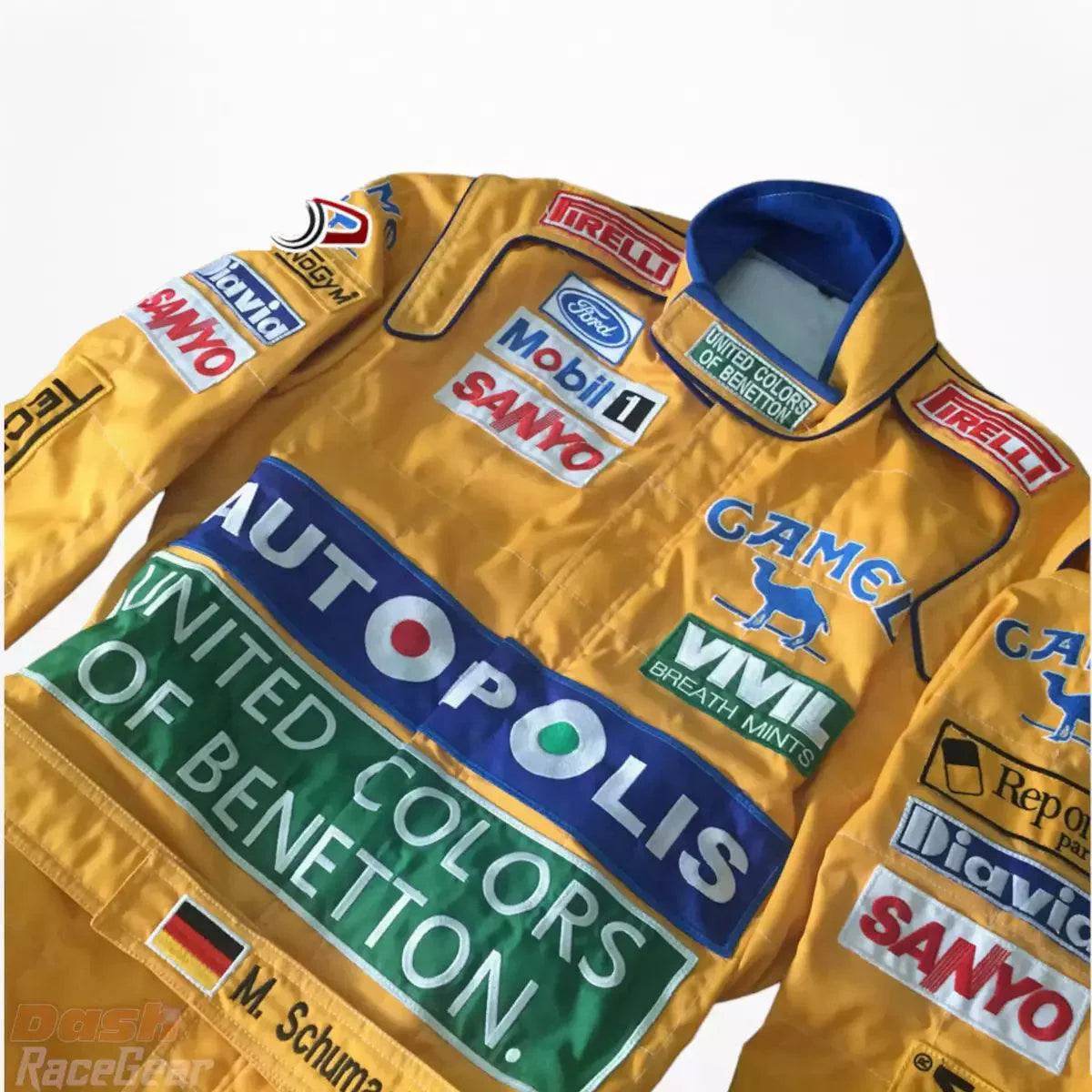 Michael Schumacher 1992 F1 Embroidered Racing Suit - Dash Racegear Store