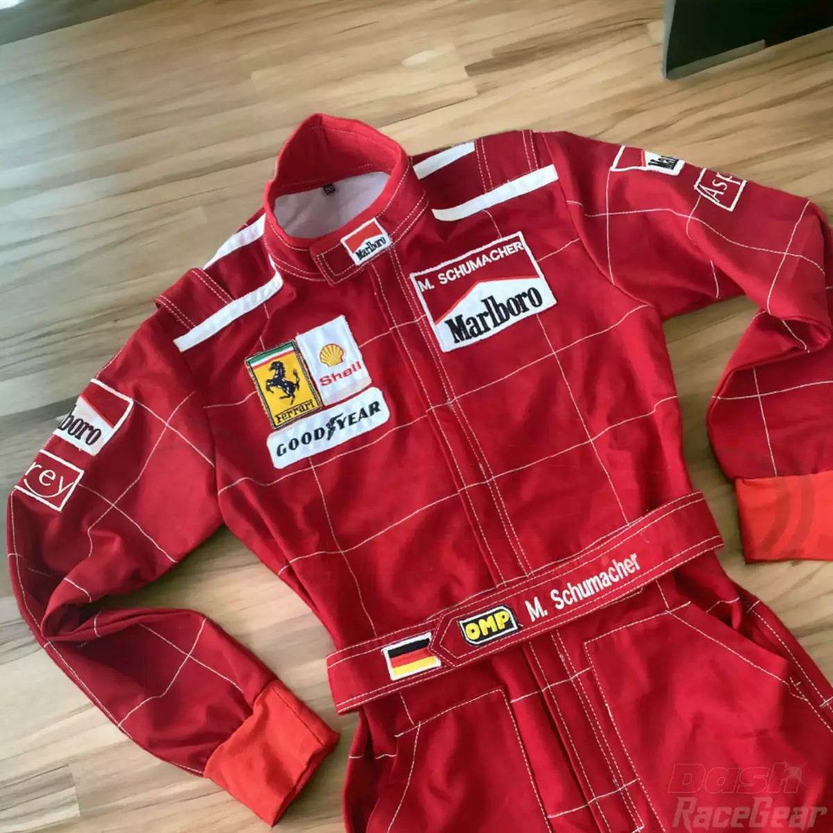 Michael Schumacher 1996 Ferrari F1 Embroidered Racing Suit - Dash Racegear Store