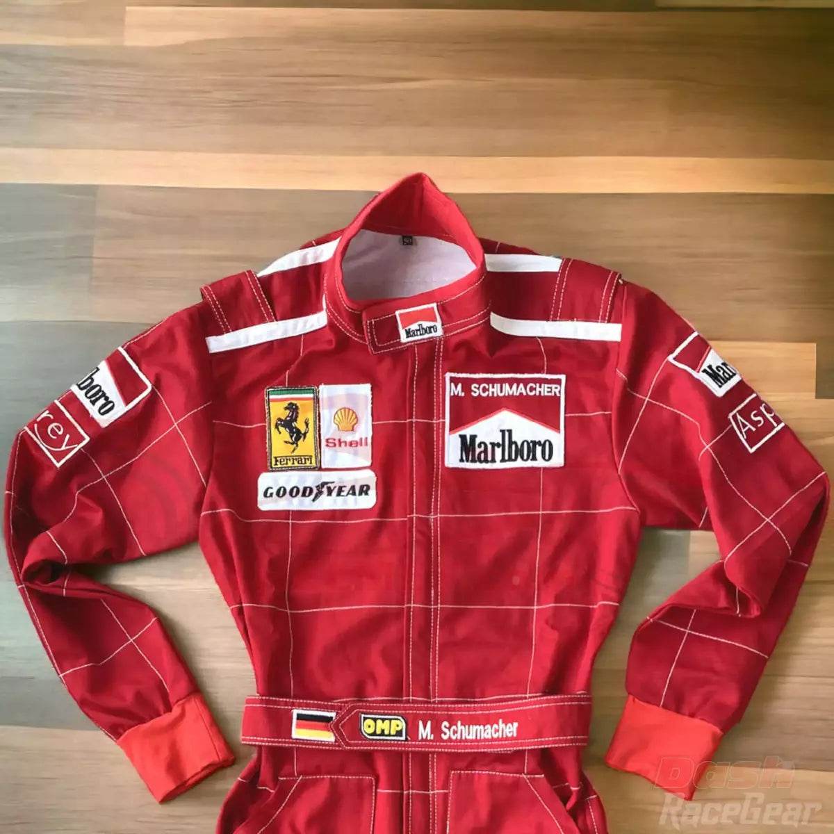 Michael Schumacher 1996 Ferrari F1 Embroidered Racing Suit - Dash Racegear Store