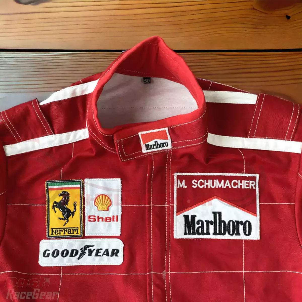 Michael Schumacher 1996 Ferrari F1 Embroidered Racing Suit - Dash Racegear Store