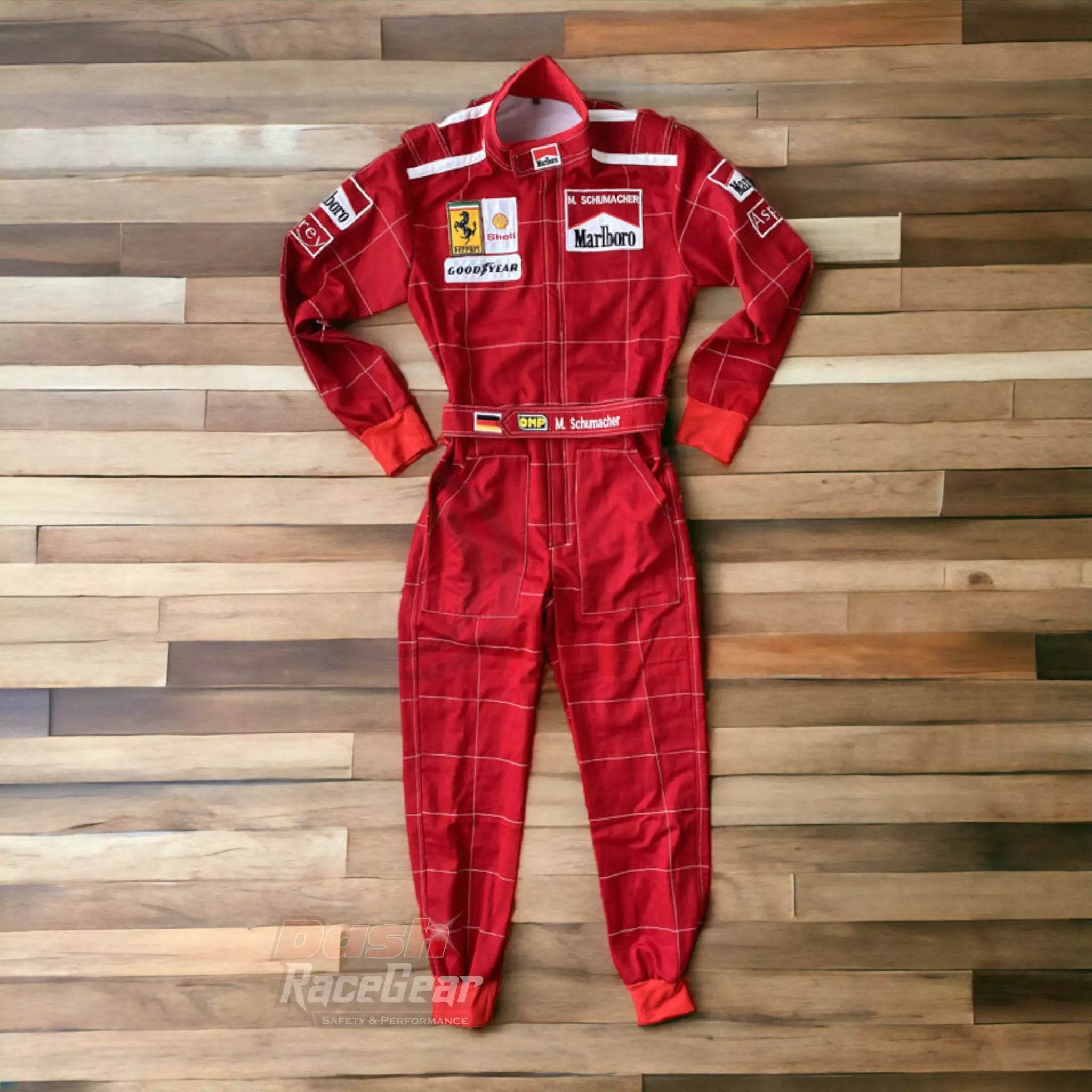 Michael Schumacher 1996 Ferrari F1 Embroidered Racing Suit - Dash Racegear Store