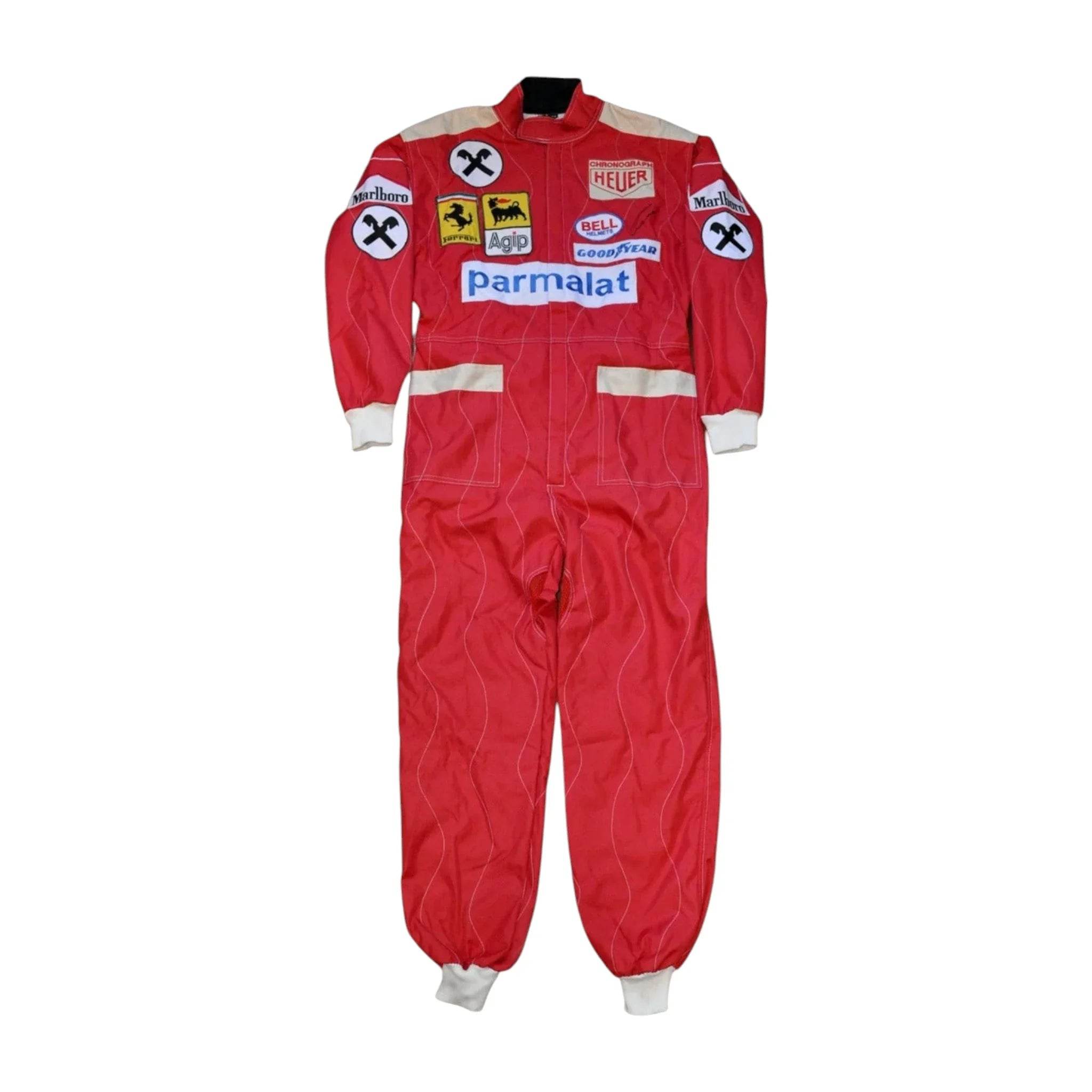 NIKI LAUDA SIGNED FERRARI 1977 F1 REPLICA Race SUIT - Dash Racegear Store