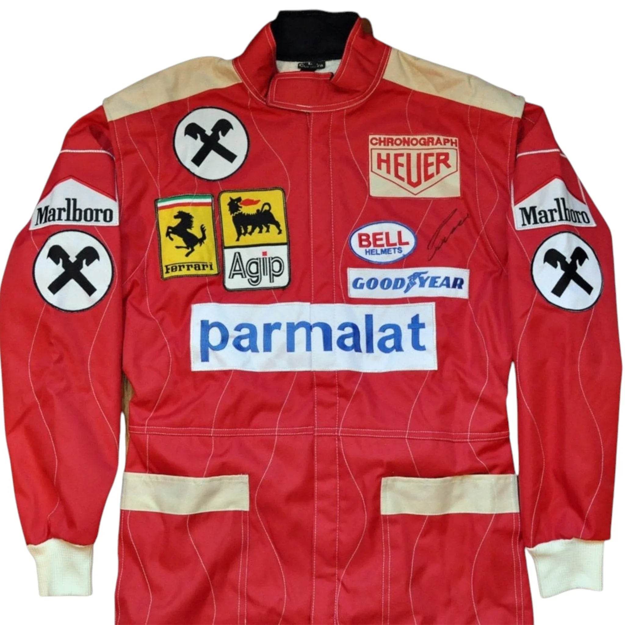 NIKI LAUDA SIGNED FERRARI 1977 F1 REPLICA Race SUIT - Dash Racegear Store