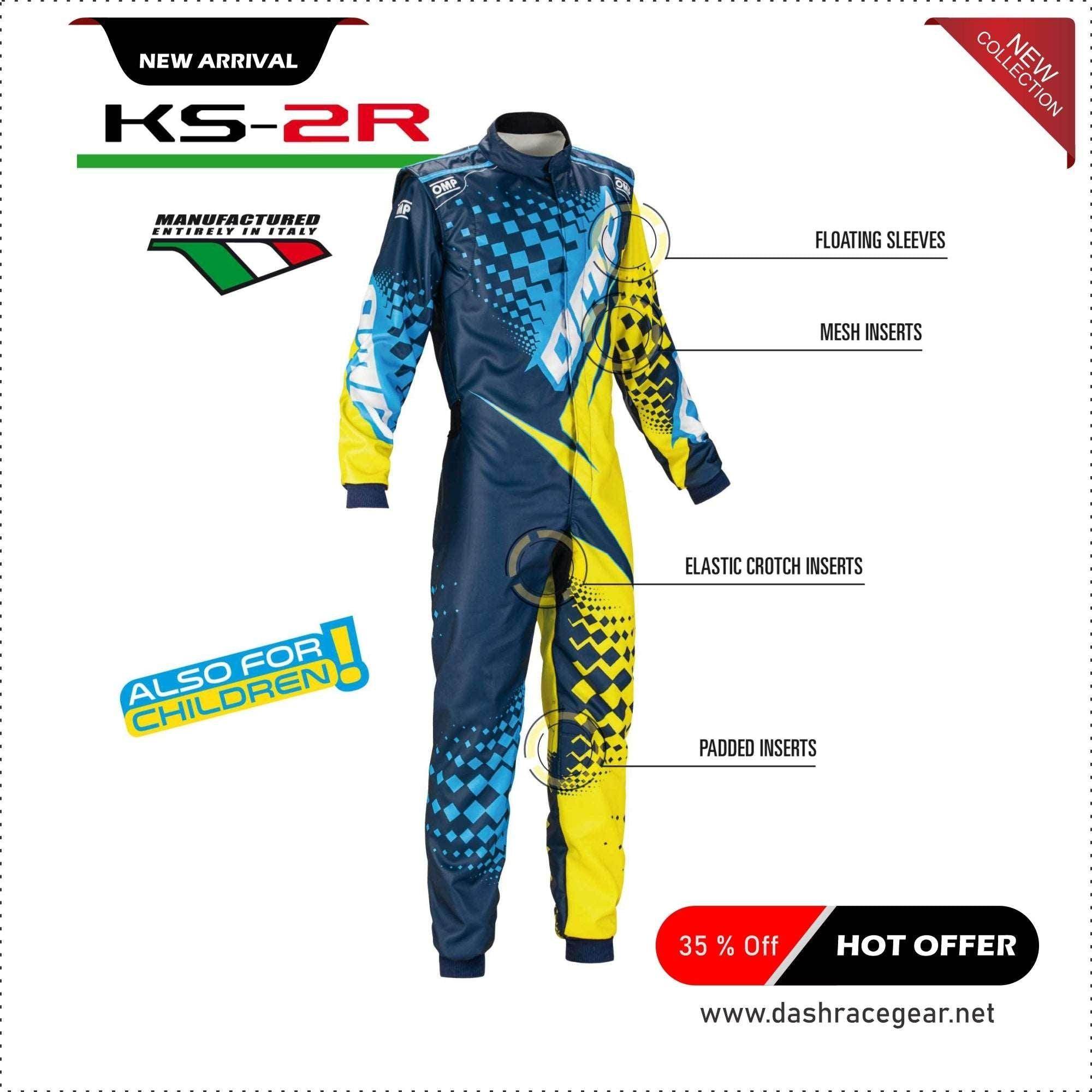 OMP KS-2R Kart Race Suit Customize 2020 - Dash Racegear Store